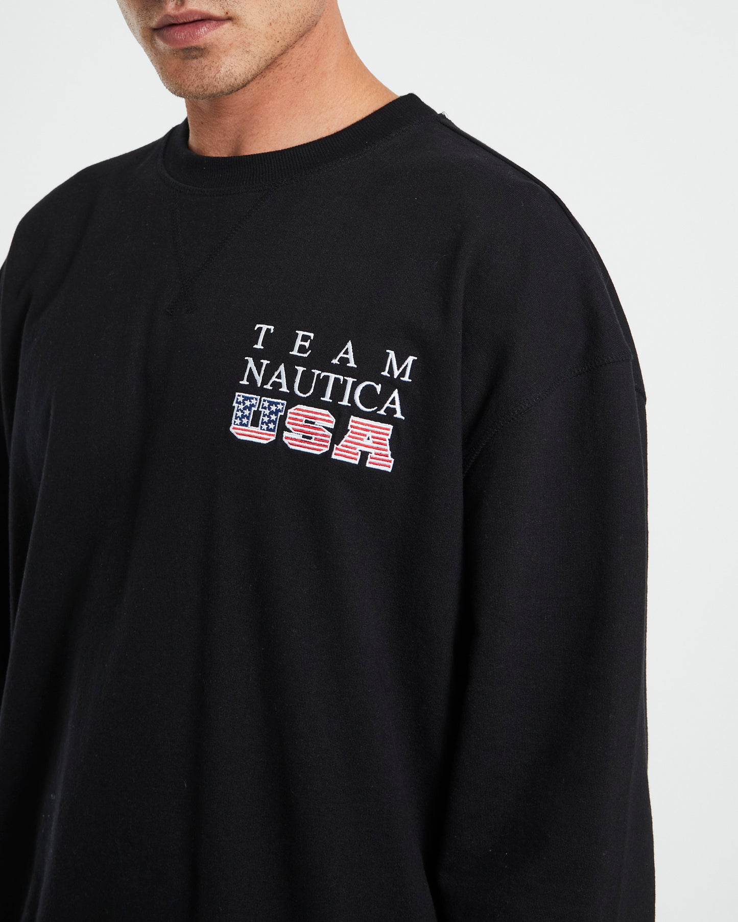 Norrie Long Sleeve Sweatshirt in Black