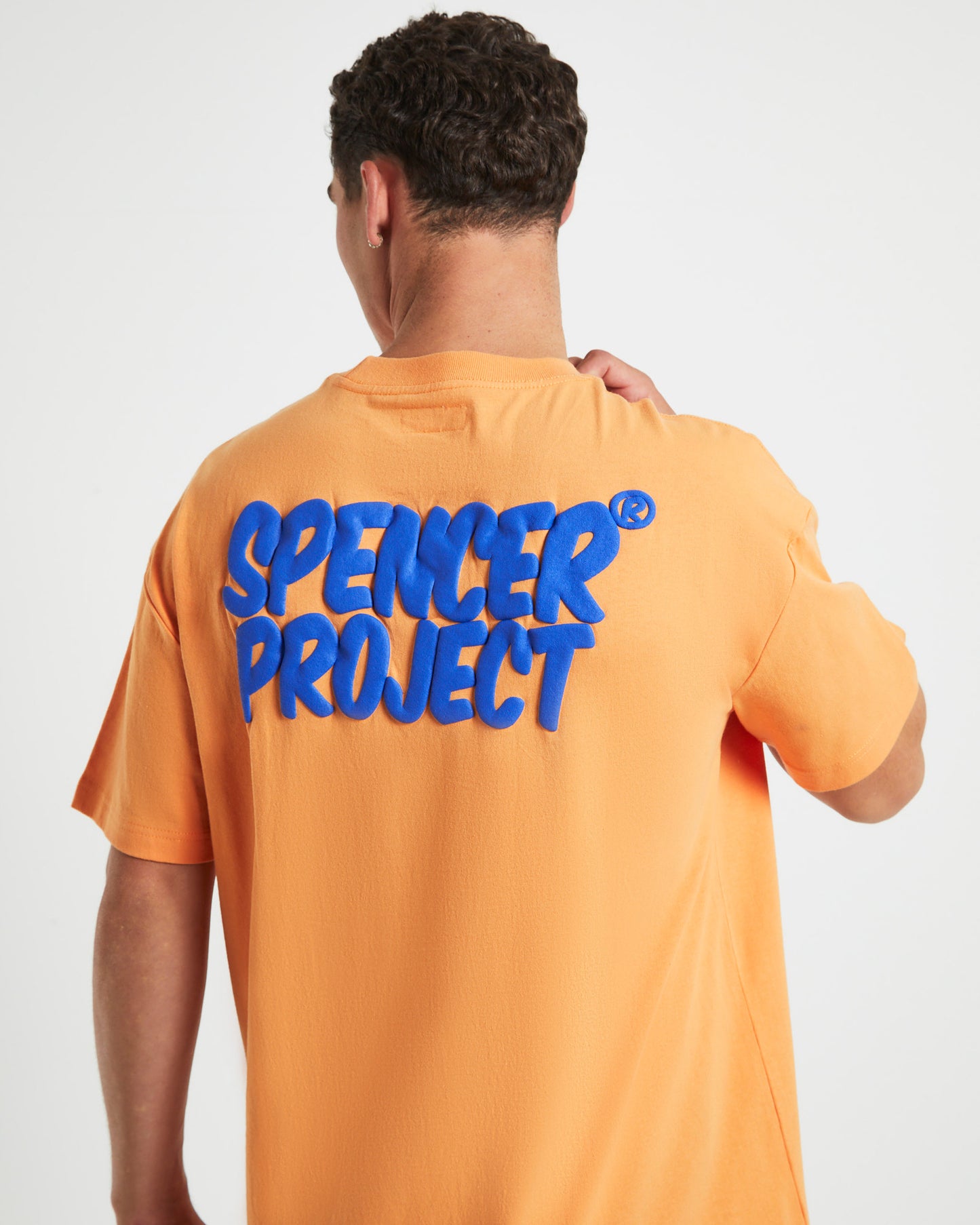 Puffy Short Sleeve T-Shirt in Orange