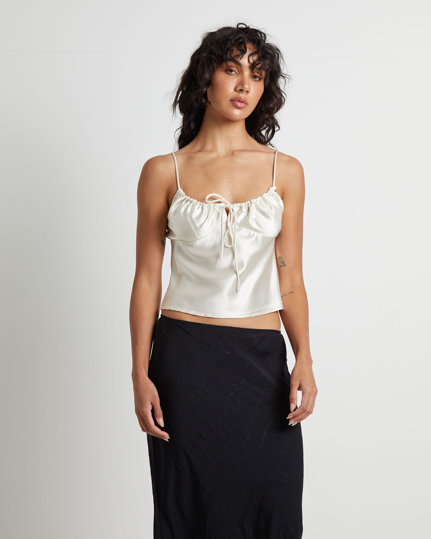 Ruby Romantic Slip Top in Ivory