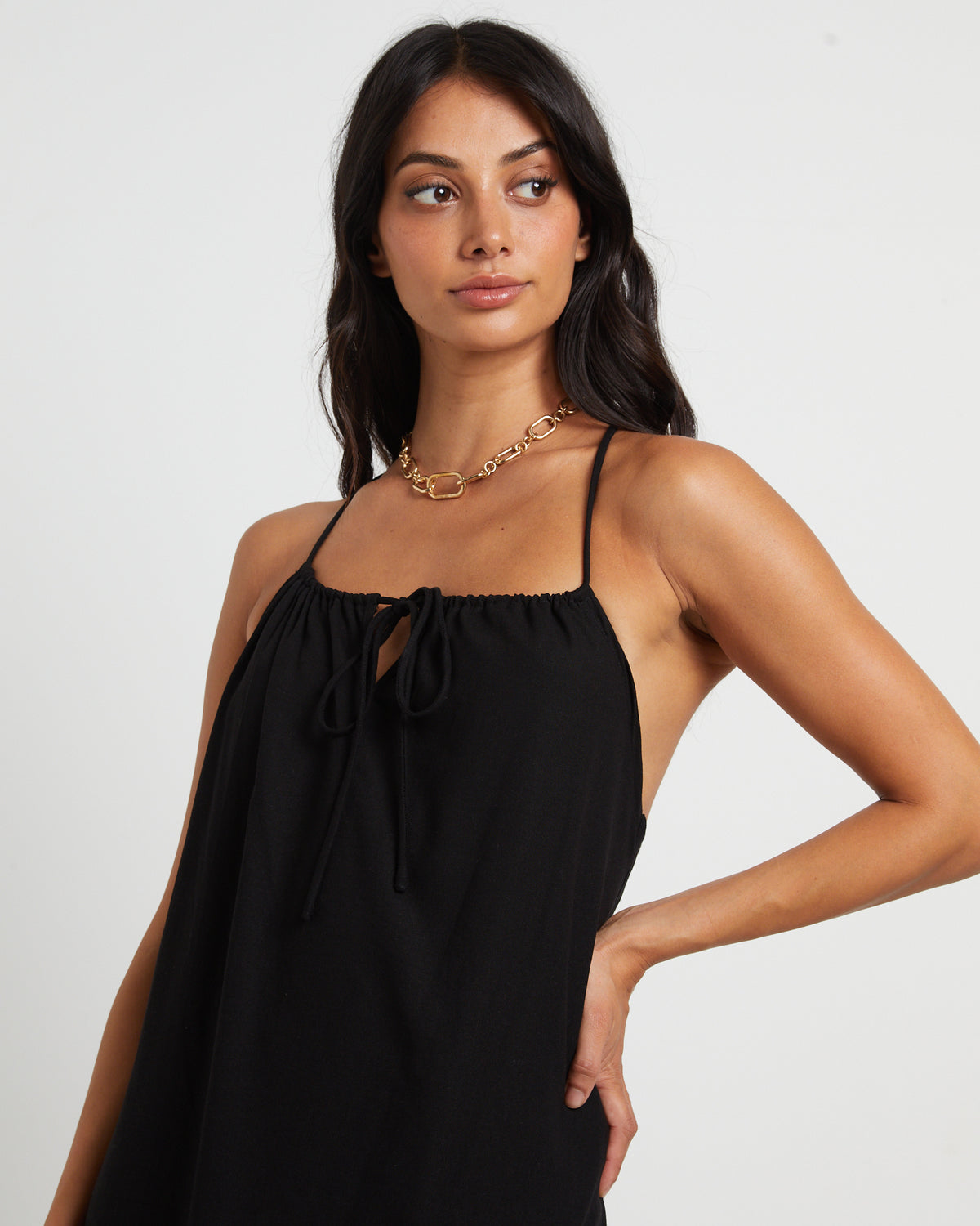 Mischa Maxi Dress in Black BLACK