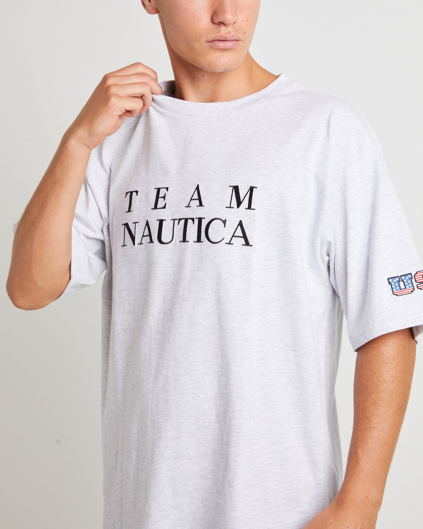 Trela Short Sleeve T-Shirt in Ice Marle Grey