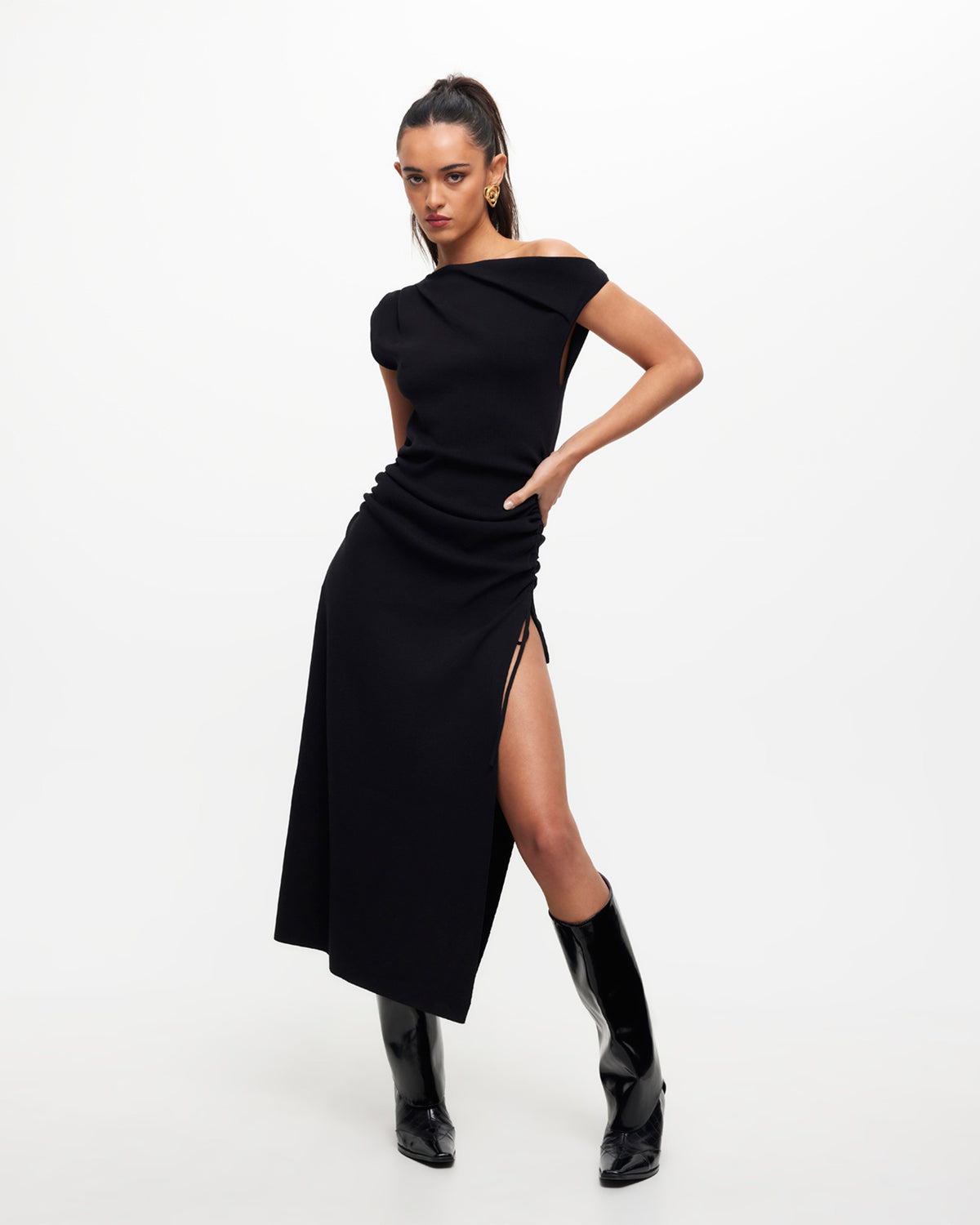 Original Sin Midi Dress ONYX