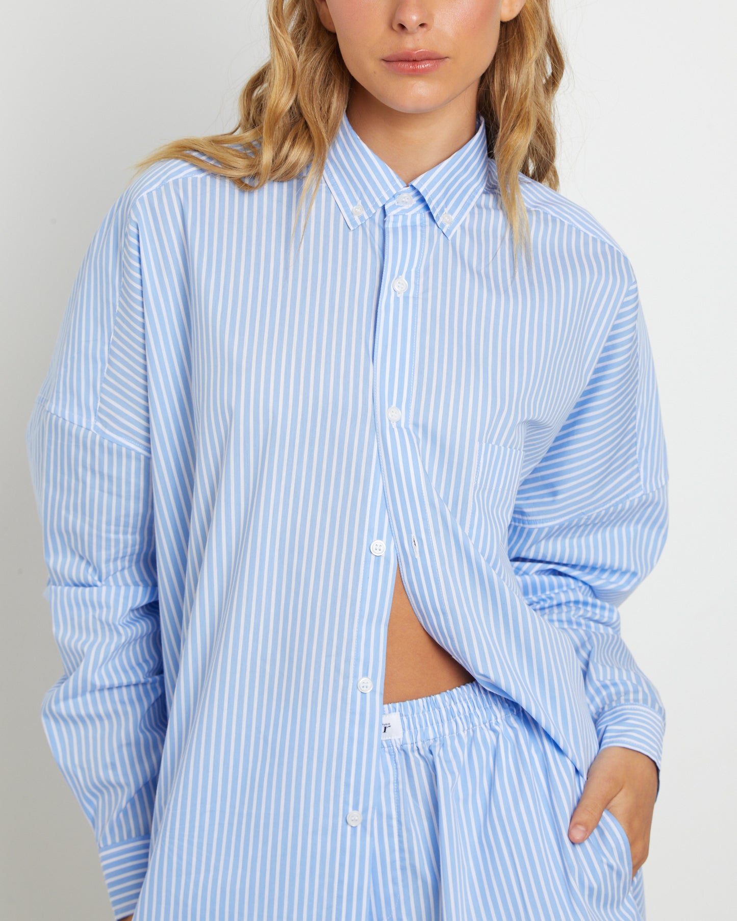 Matilda Long Sleeve Shirt in Blue