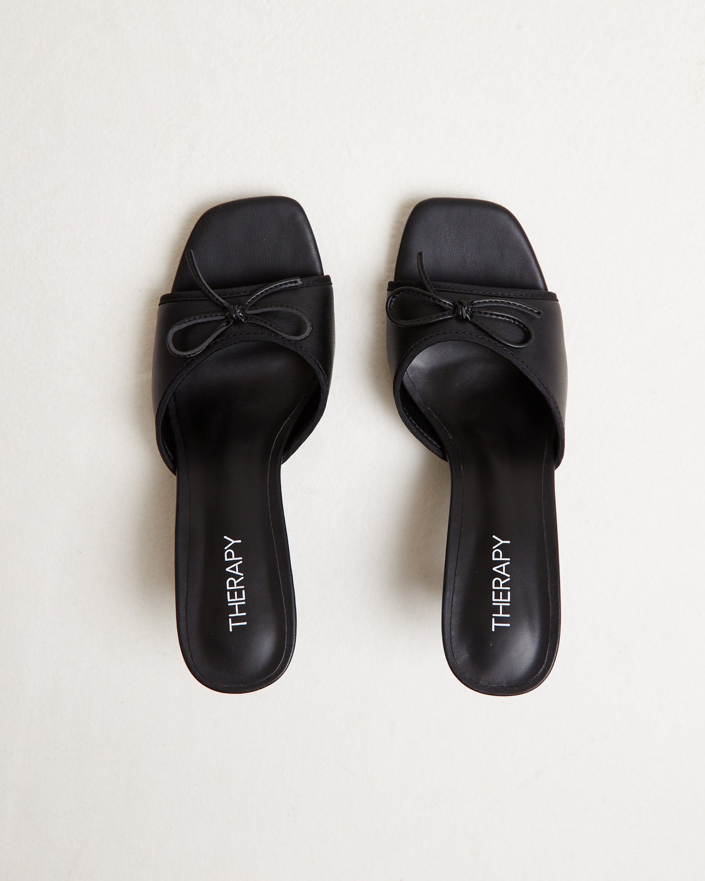 Jenner Kitten Heels in Smooth Black