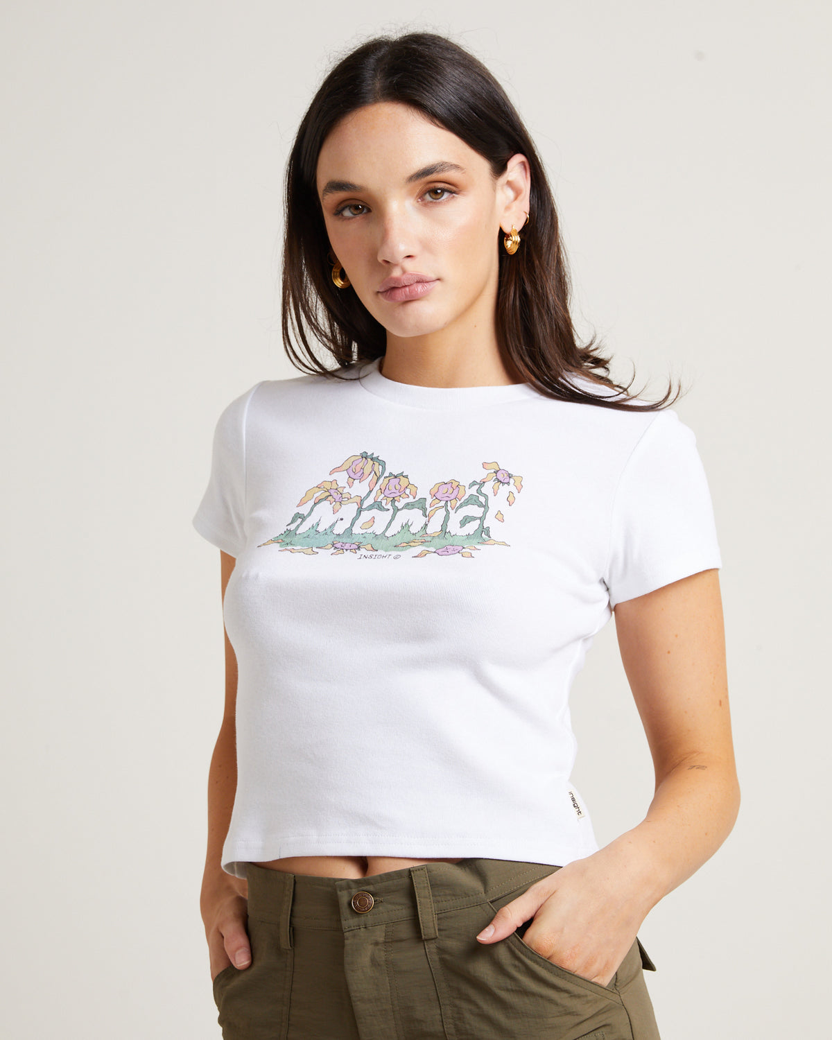 Growth Mini Tee in White WHITE