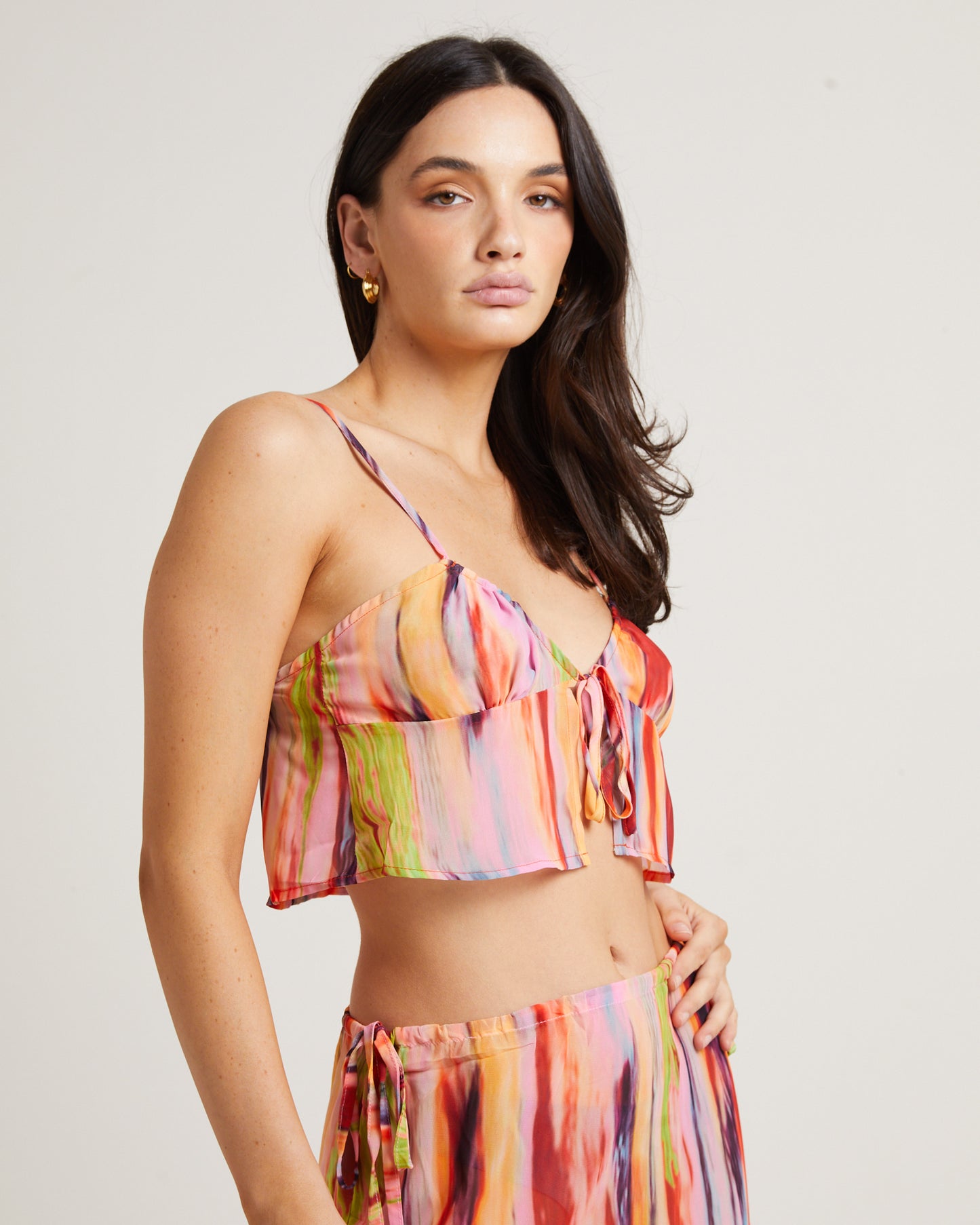 St Barts Tie Up Cami in Mutli