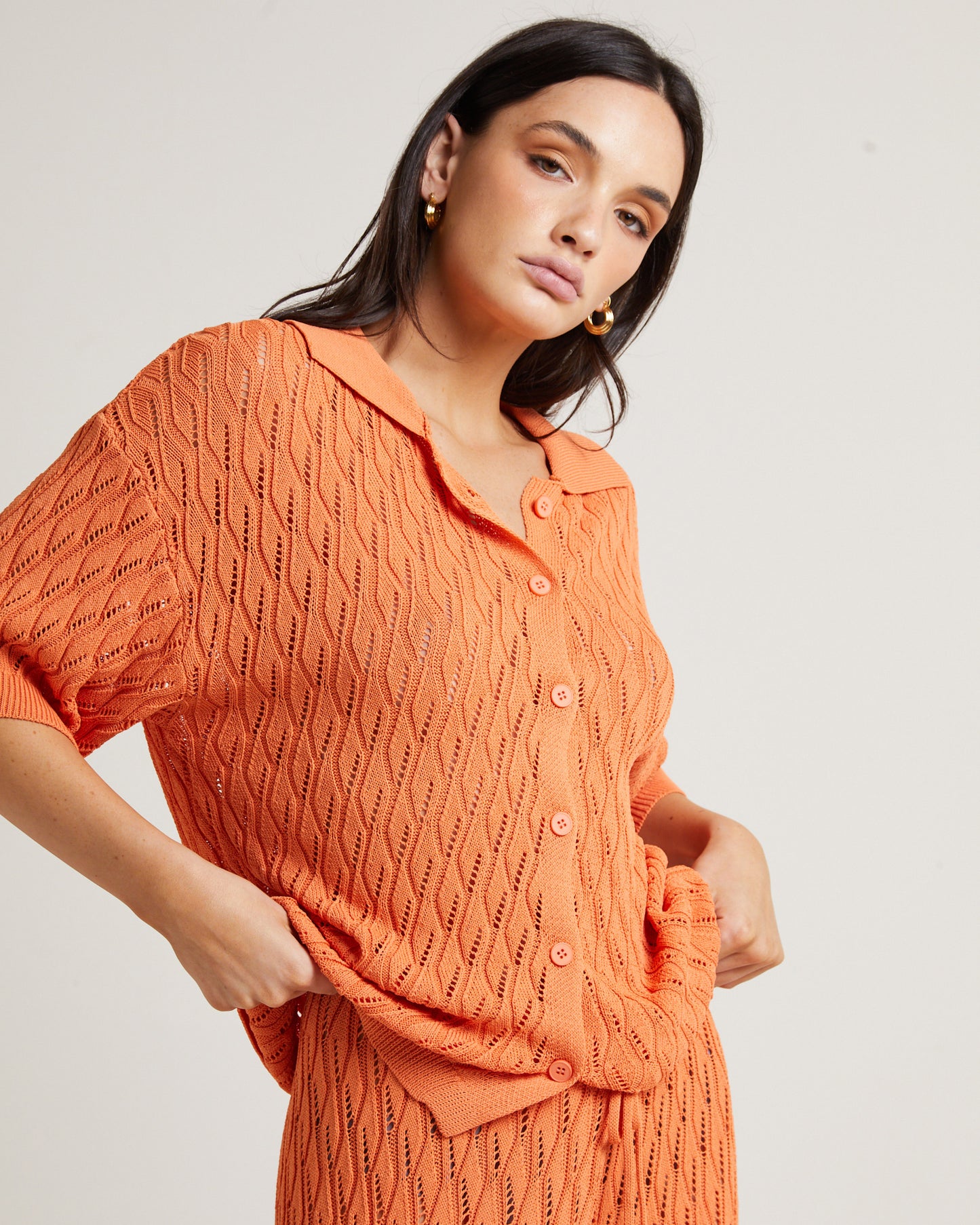 Claire Top in Orange