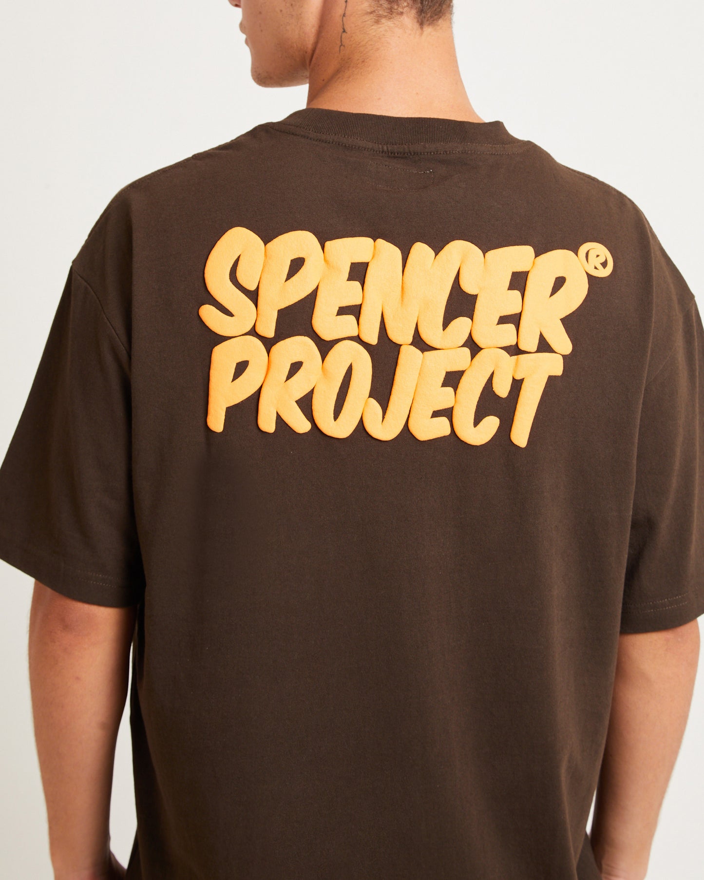 Puffy Short Sleeve T-Shirt in Brown