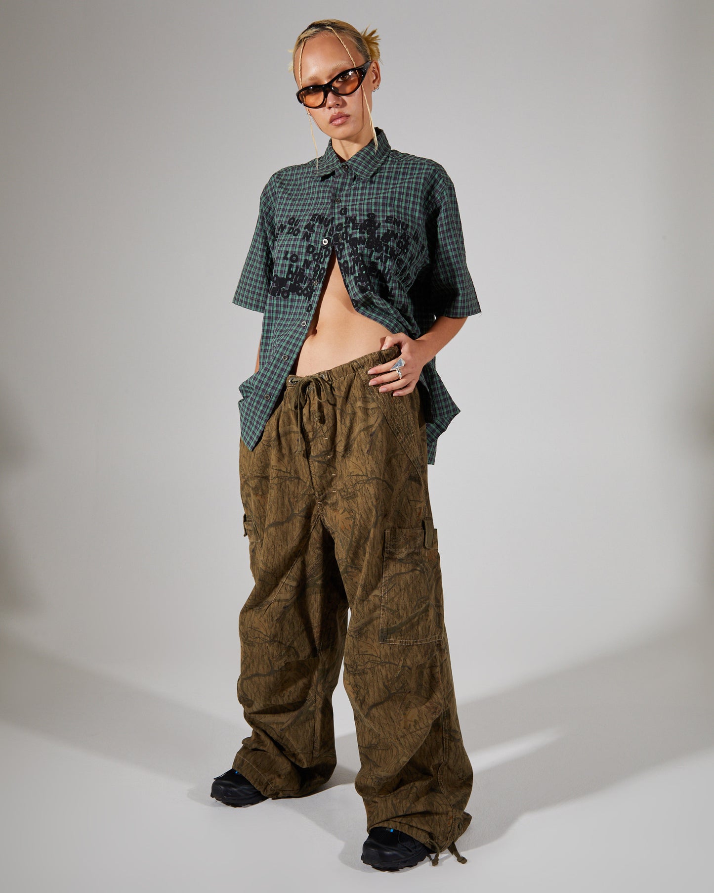 Parachute Pants Forest Camo
