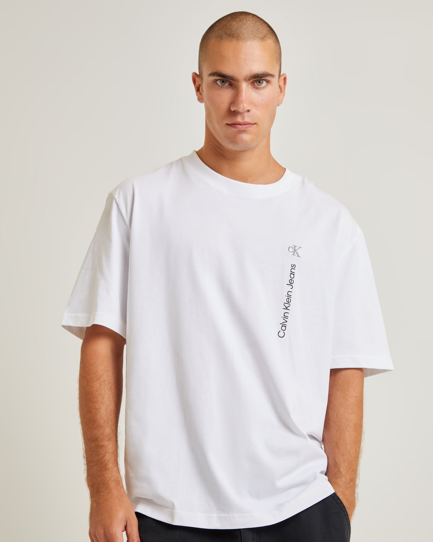 Vertical Institutional Short Sleeve T-Shirt