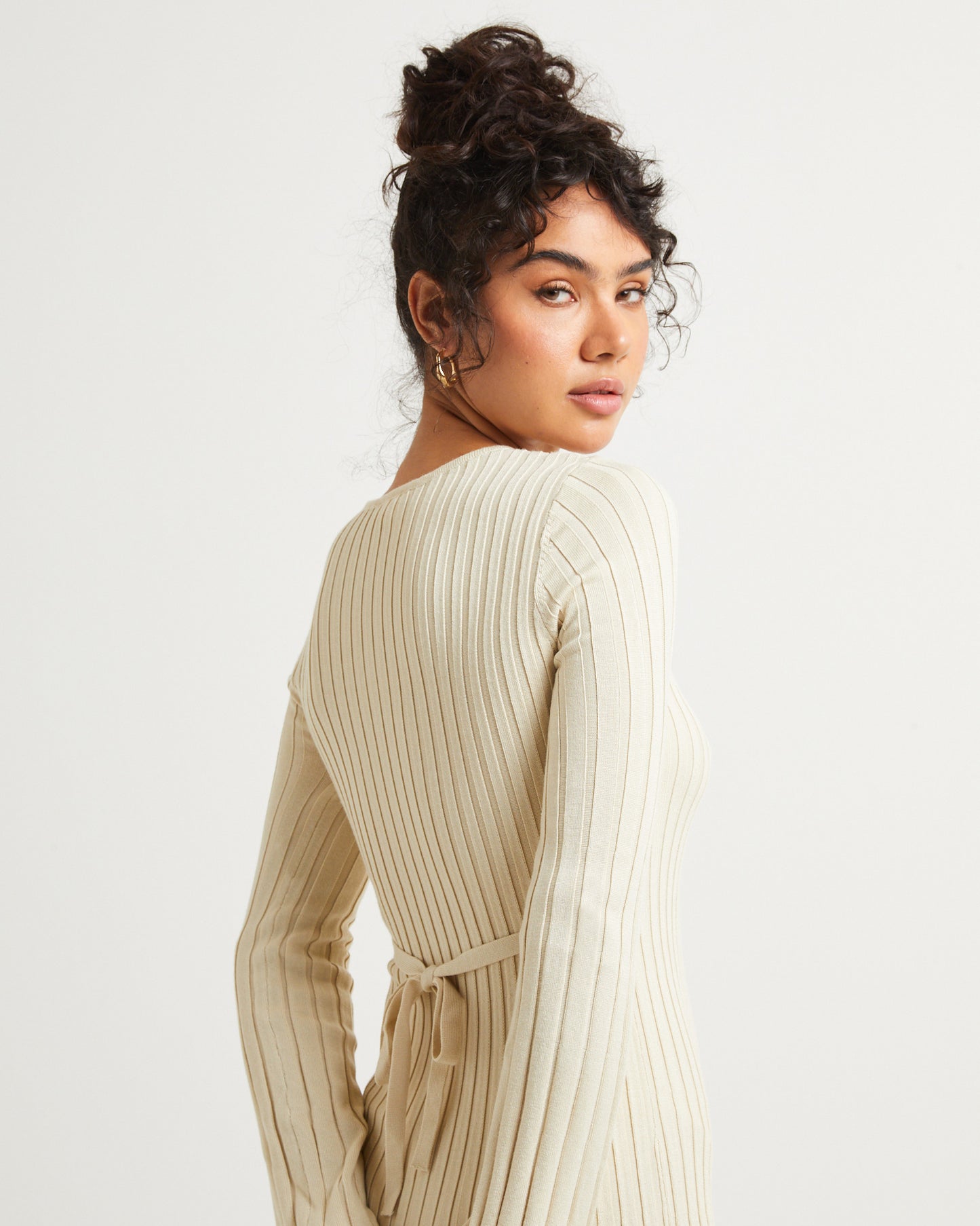 Sophie Long Sleeve Rib Knit Dress