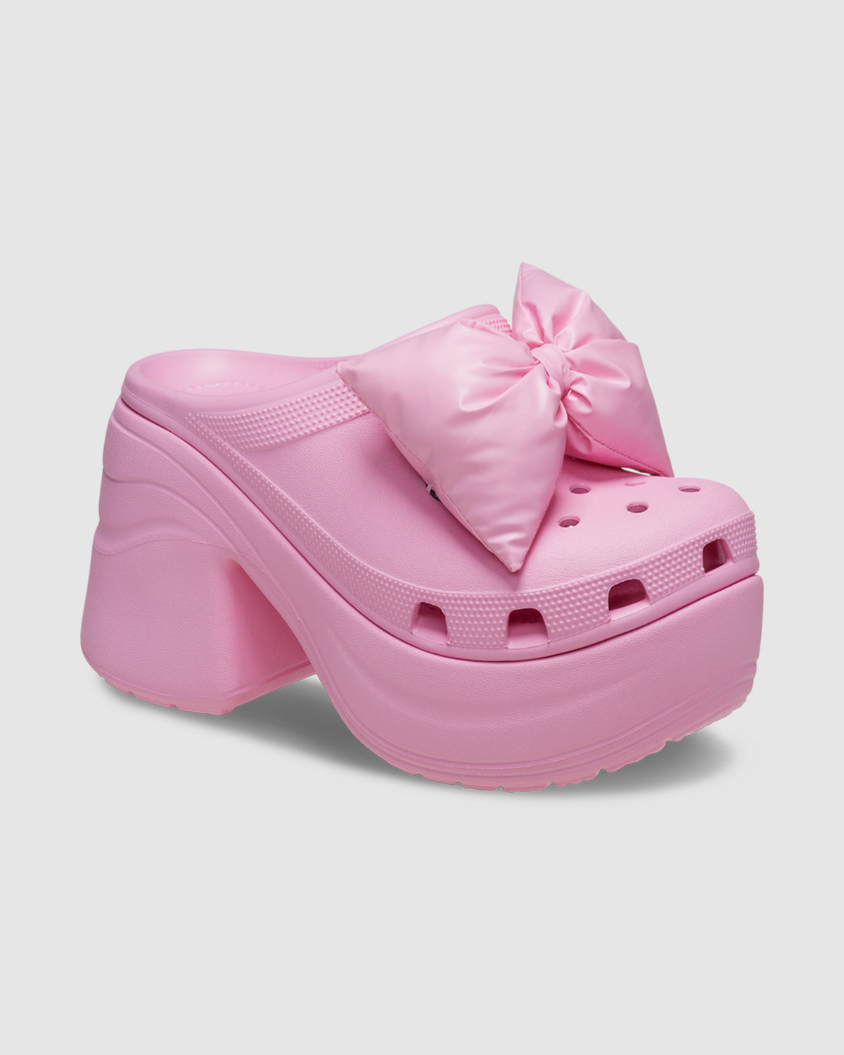 Siren Bow Clogs PINK TWEED