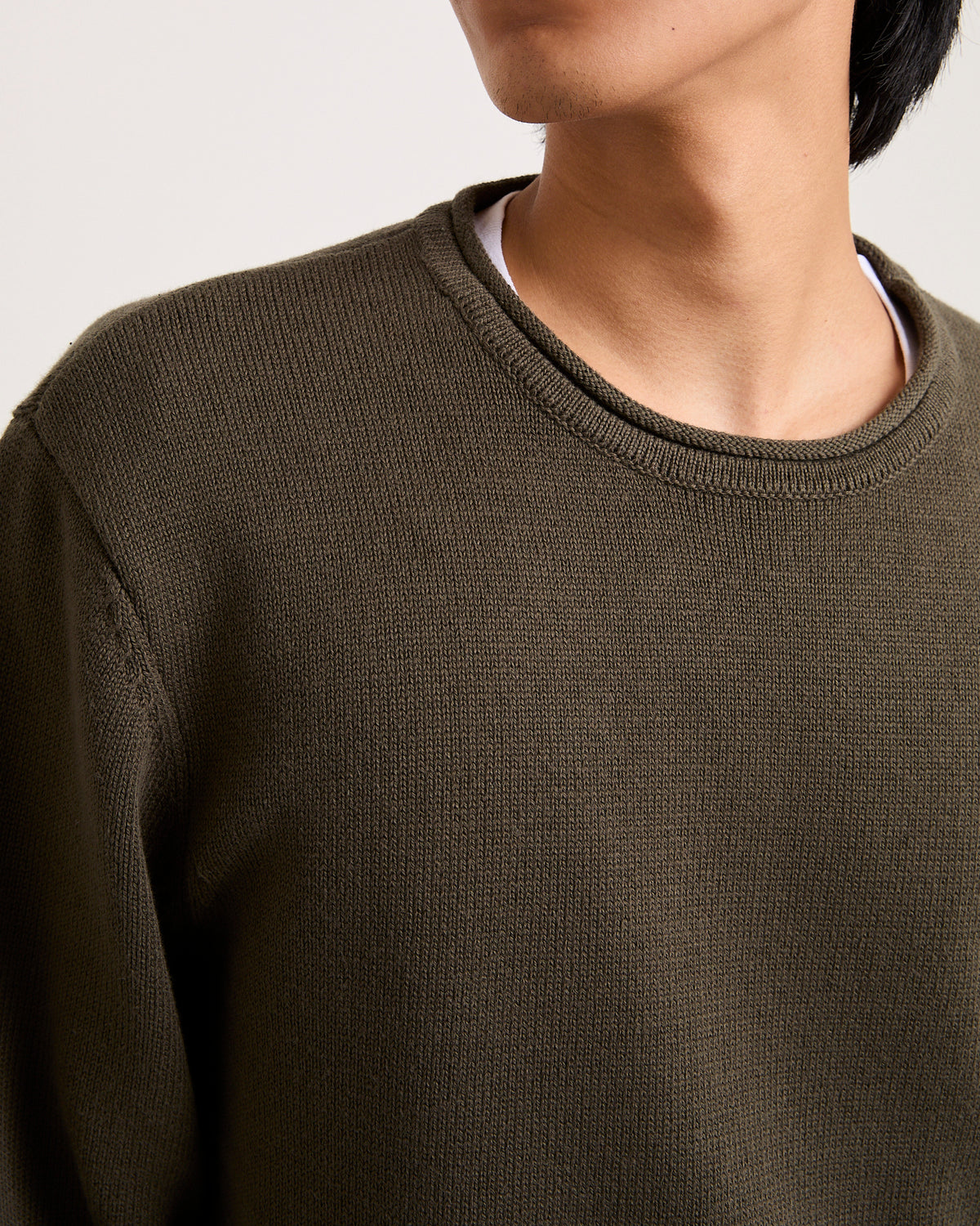 Scotts Long Sleeve Knit Jumper FATIGUE