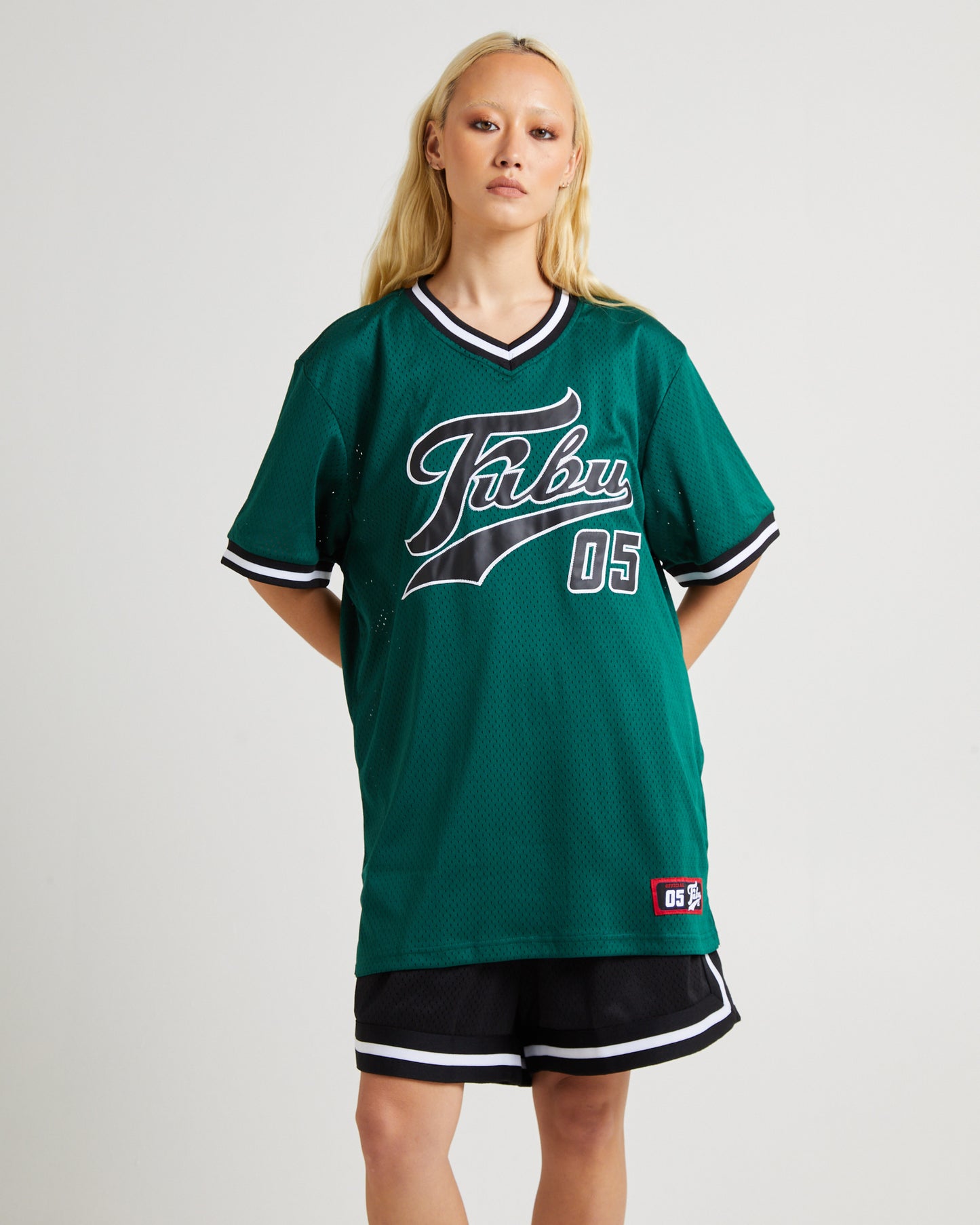 Varsity Mesh T-Shirt Dark Green