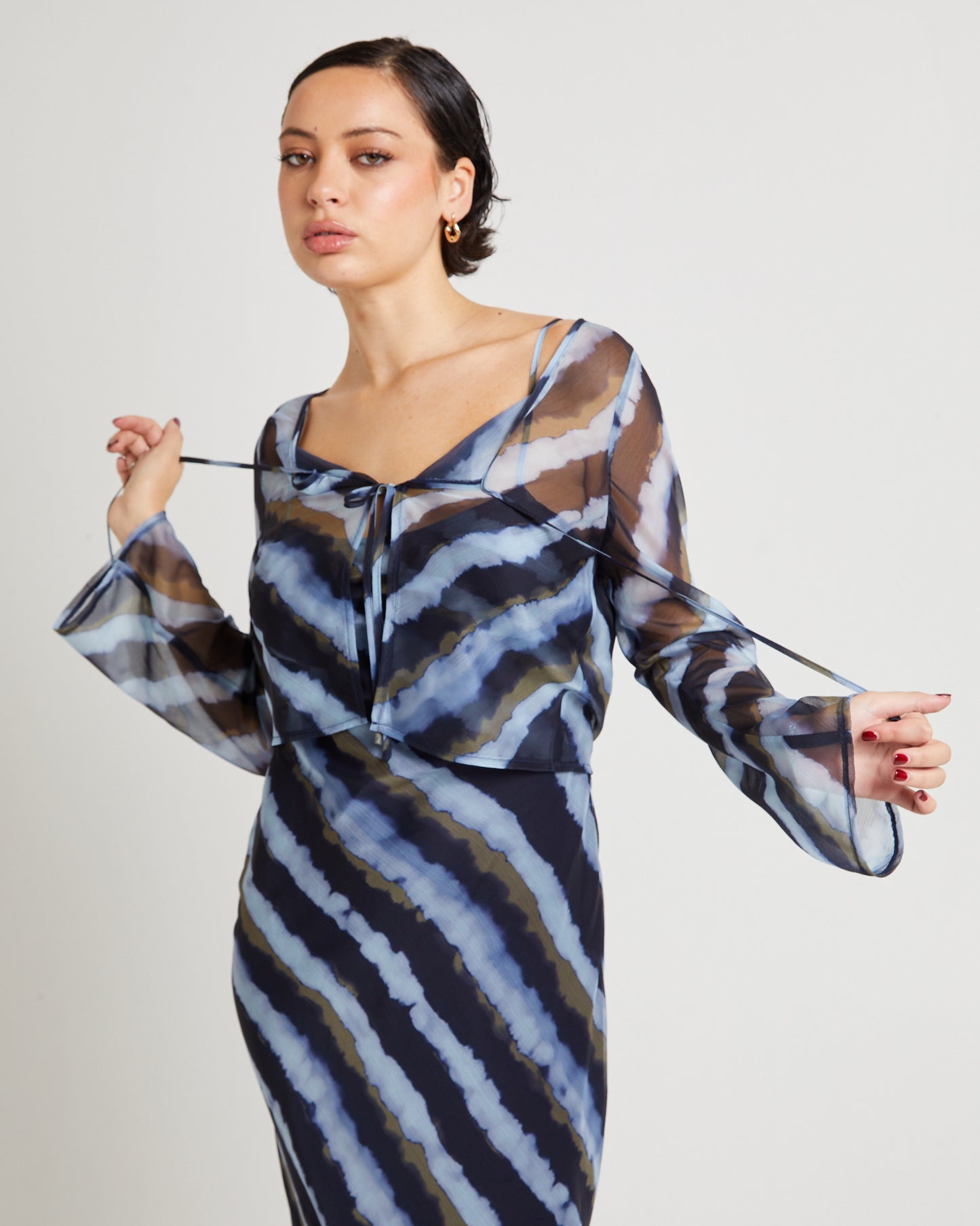 Jinti Tie Dye Layer Top