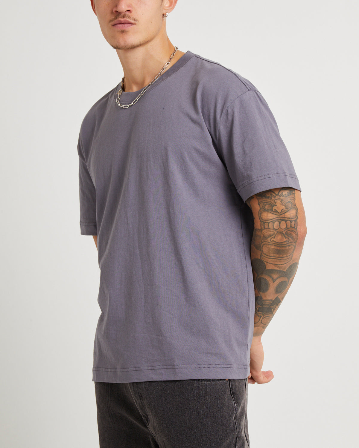 OG Crop T-Shirt GREY MARL
