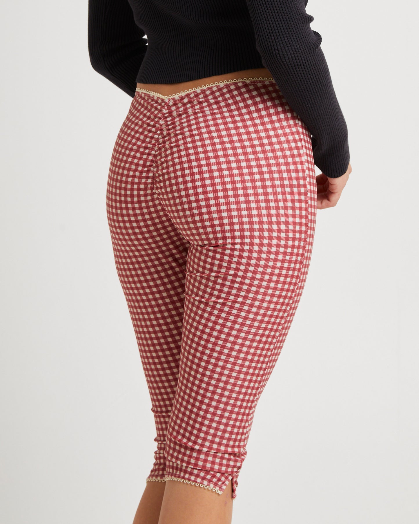 Freda Gingham Swim Capri Trousers