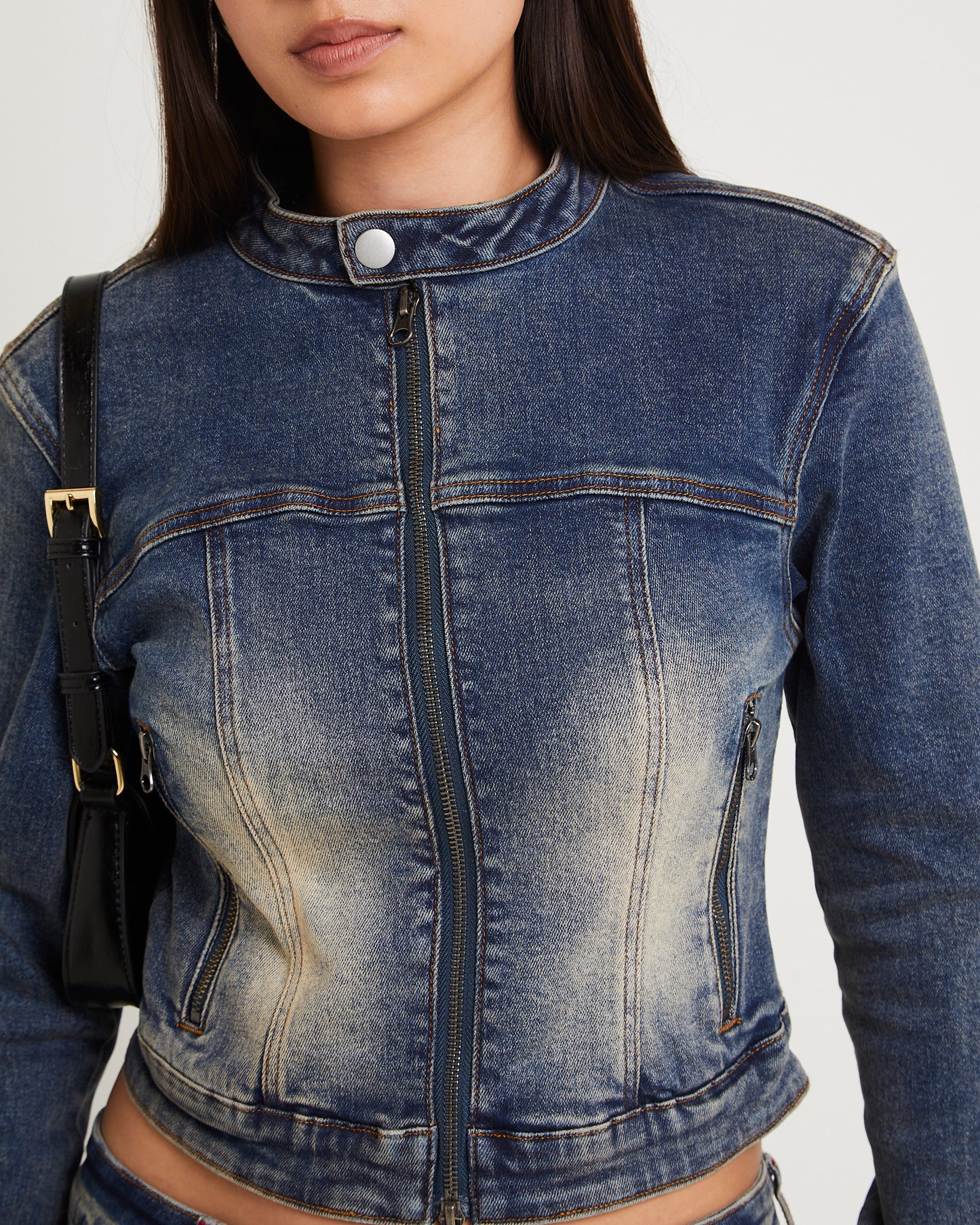 Niche Denim Moto Jacket