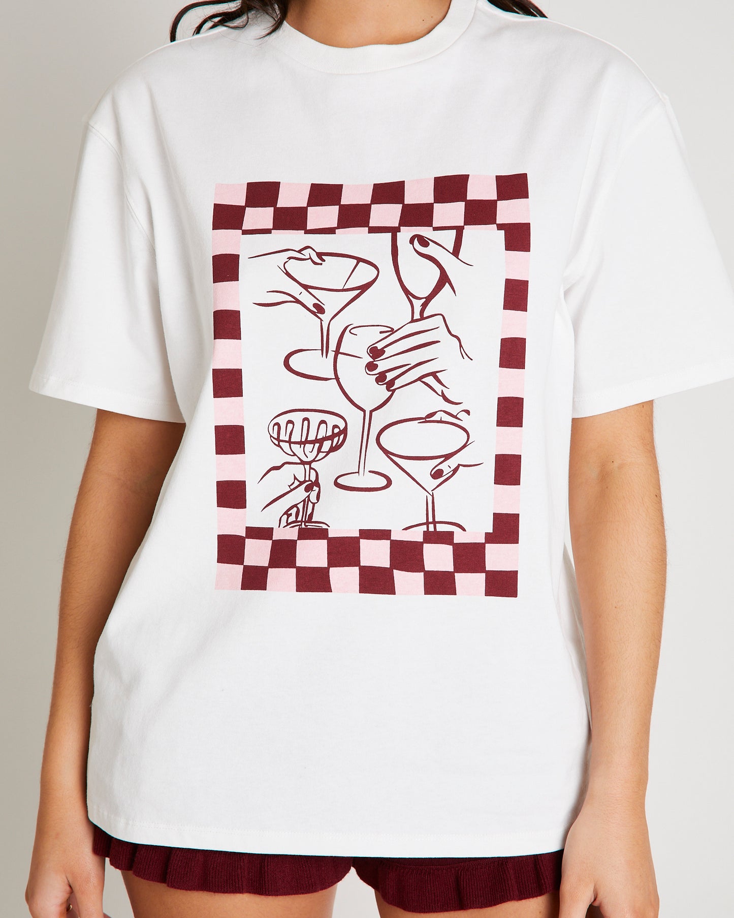 Wine And Dine Oversized T-Shirt