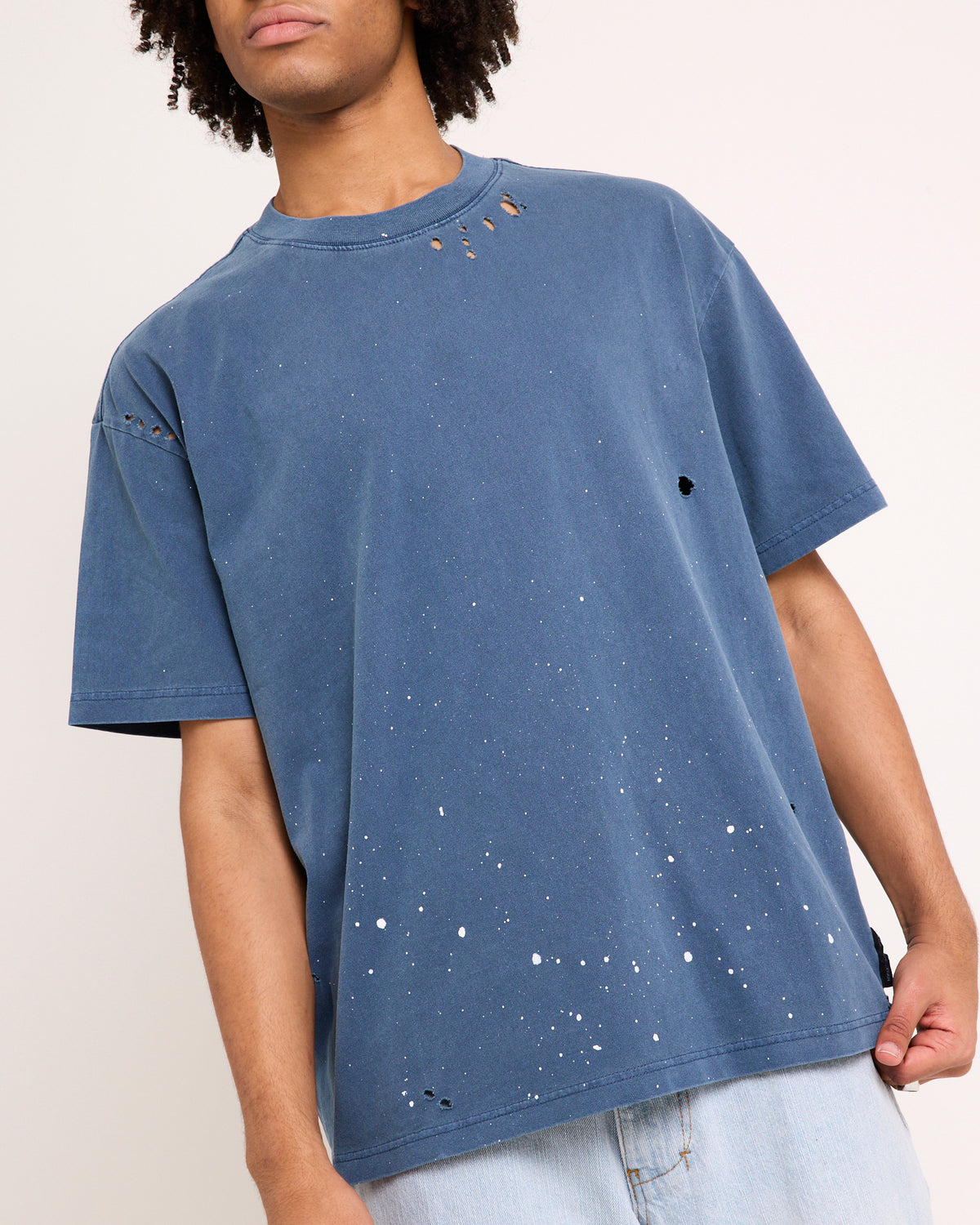 Trashed T-Shirt VINTAGE BLUE