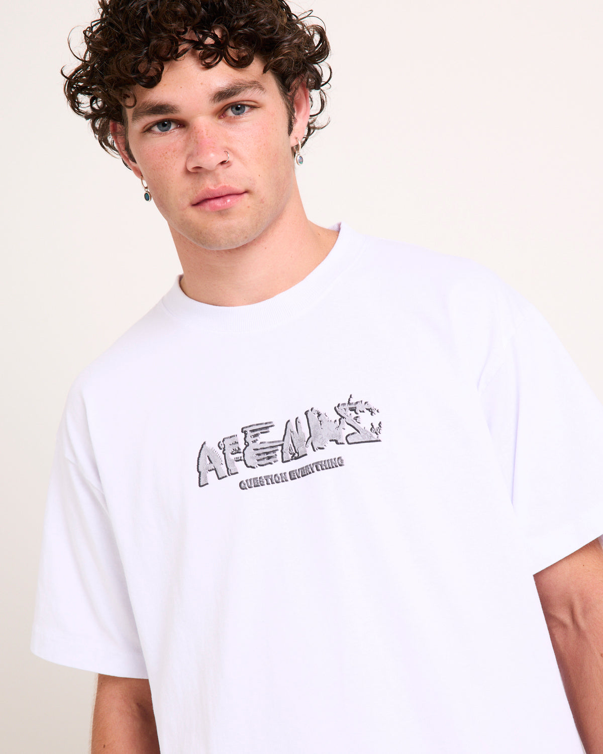 LQD Metal Heavyweight Boxy T-Shirt WHITE