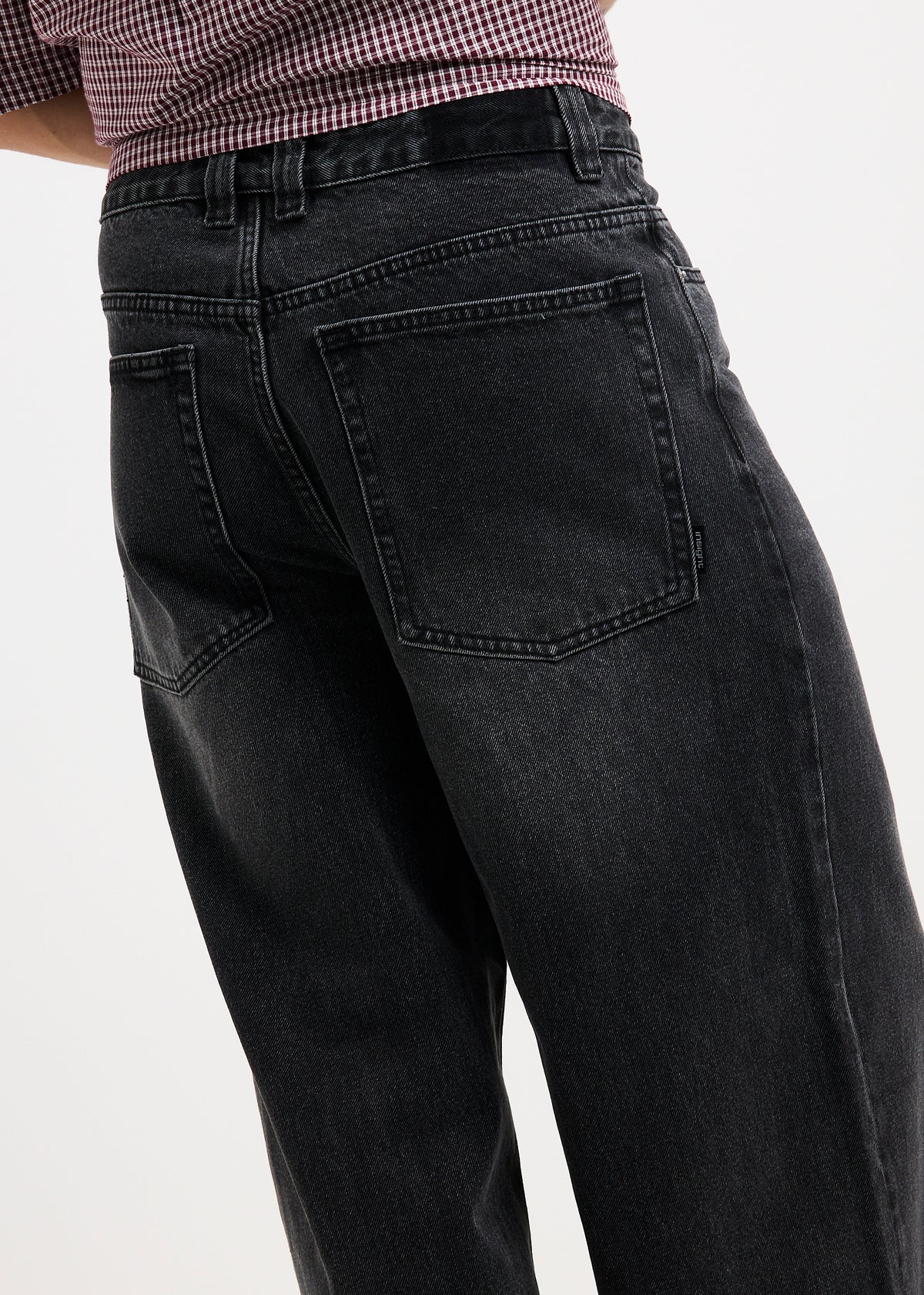 Society Baggy Denim Jeans DAZED BLACK