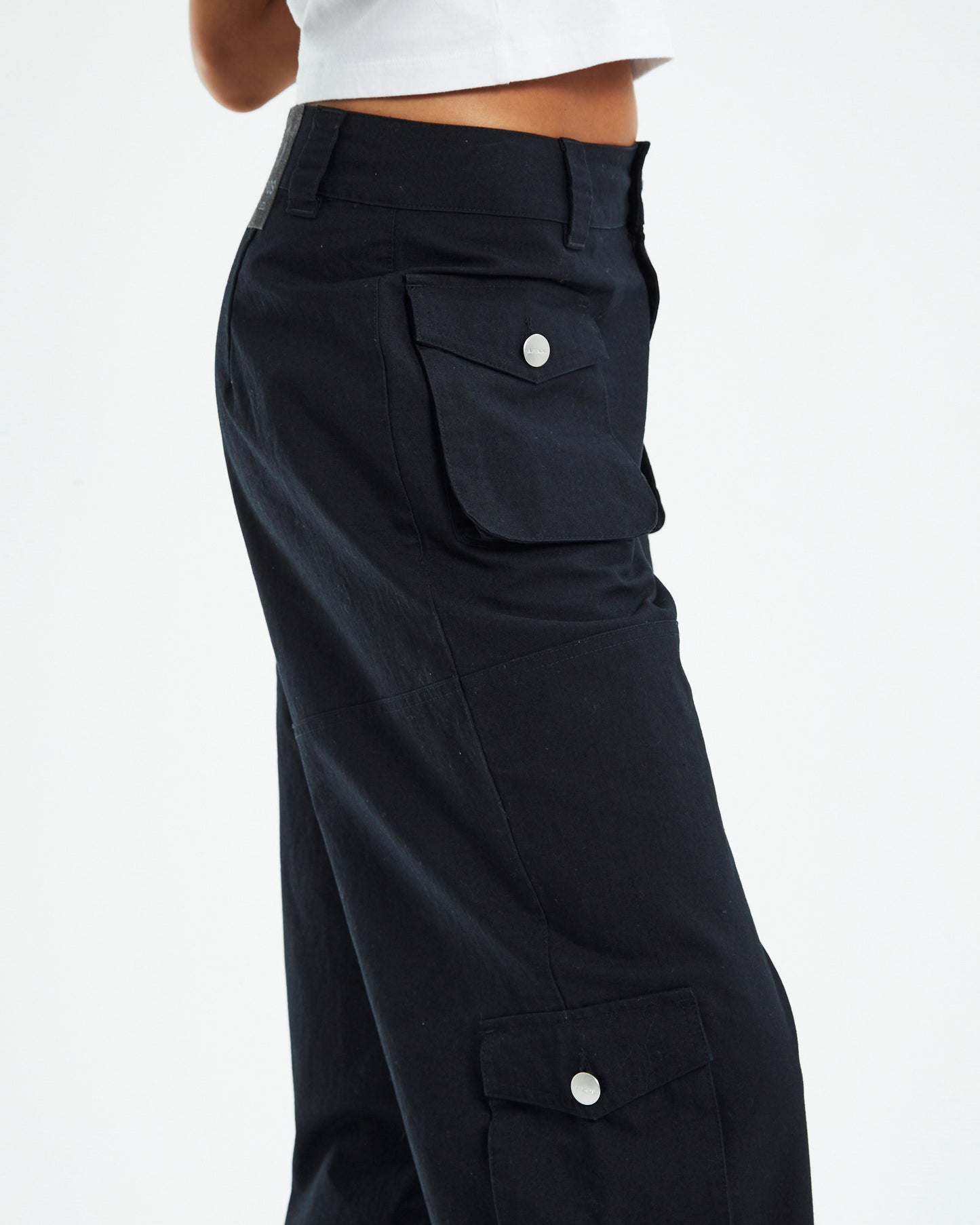Recycled Cargo Pants Black