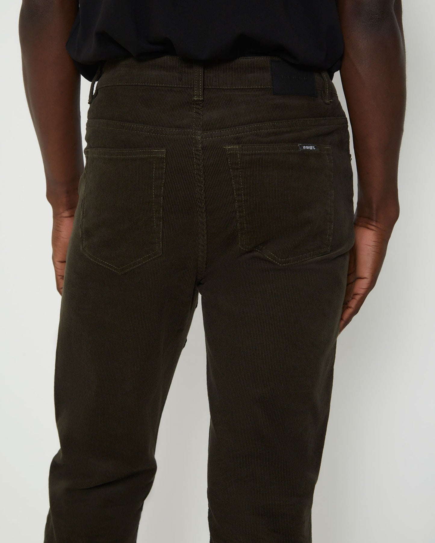 Switch Cord Pants in Fatigue Black