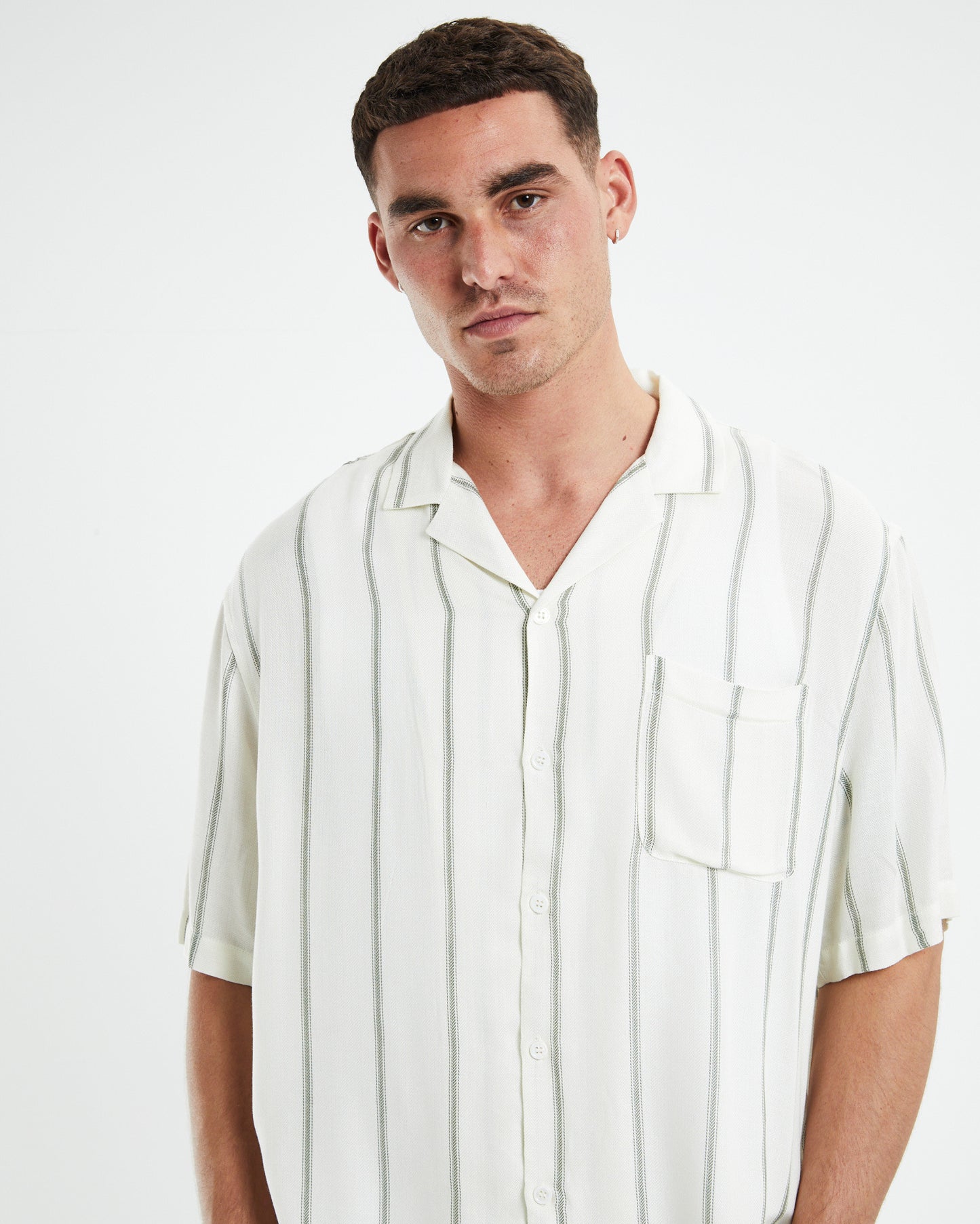 Society Short Sleeve Resort Shirt Off White