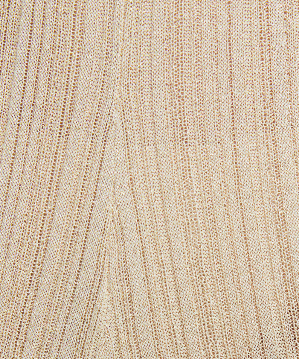 Josie Lurex Rib Pants Gold