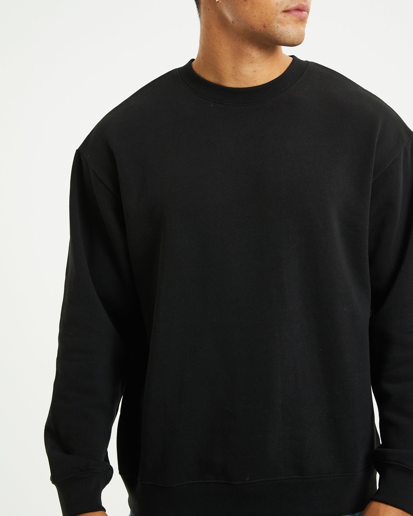Crew Neck Jumper Black