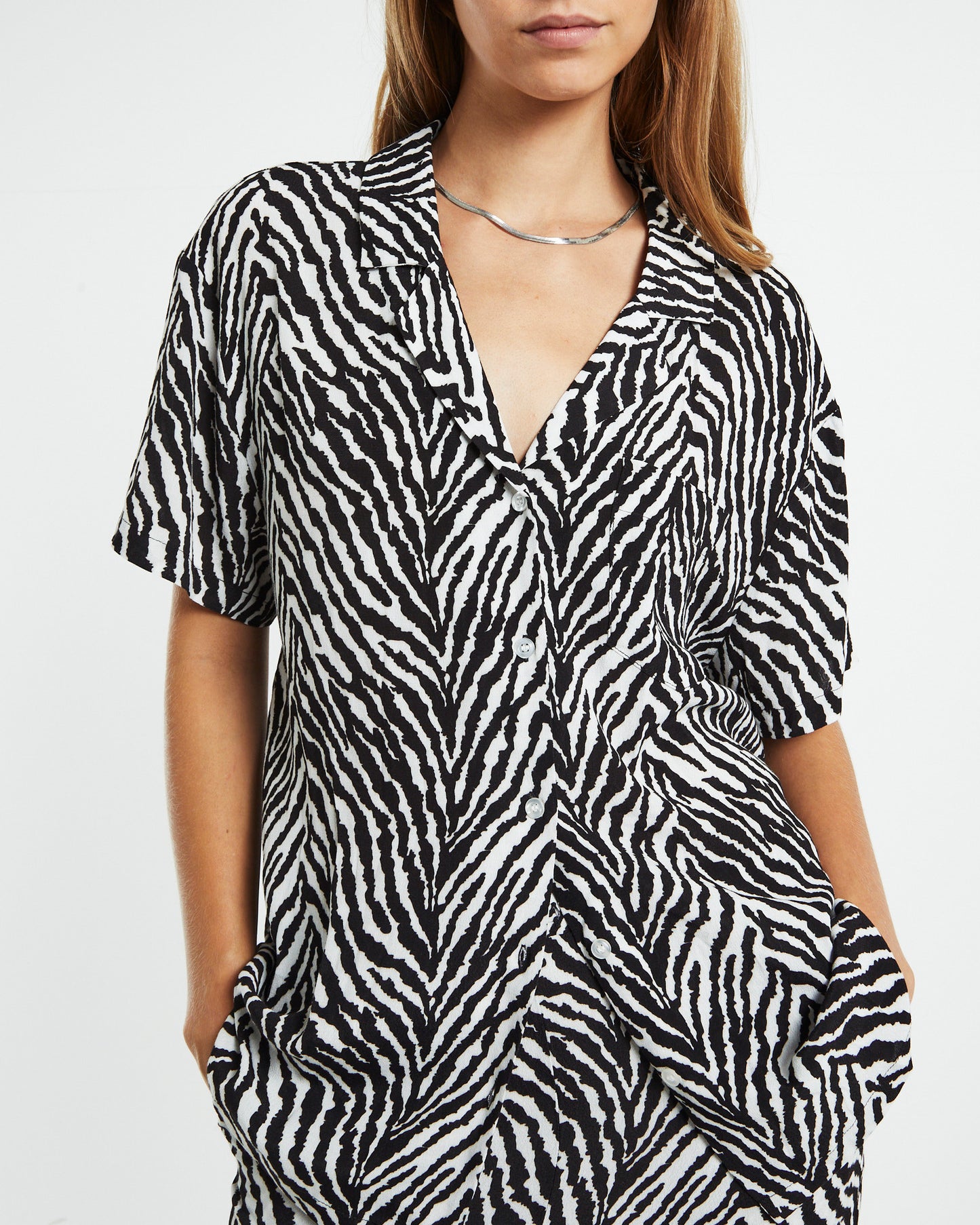 Lola Short Sleeve Zebra Black