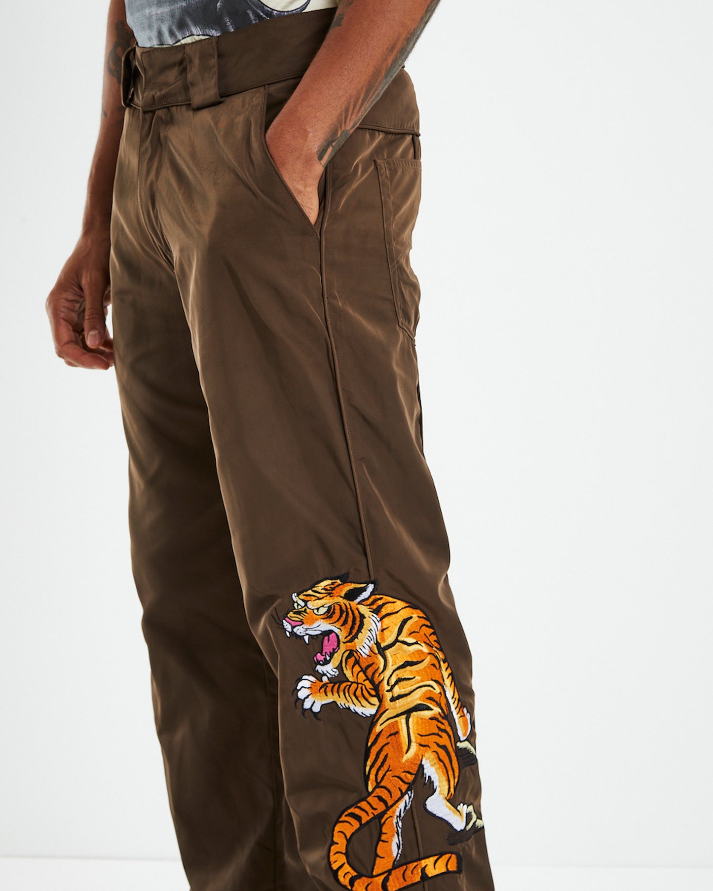 Man Eater Flight Pants Brown