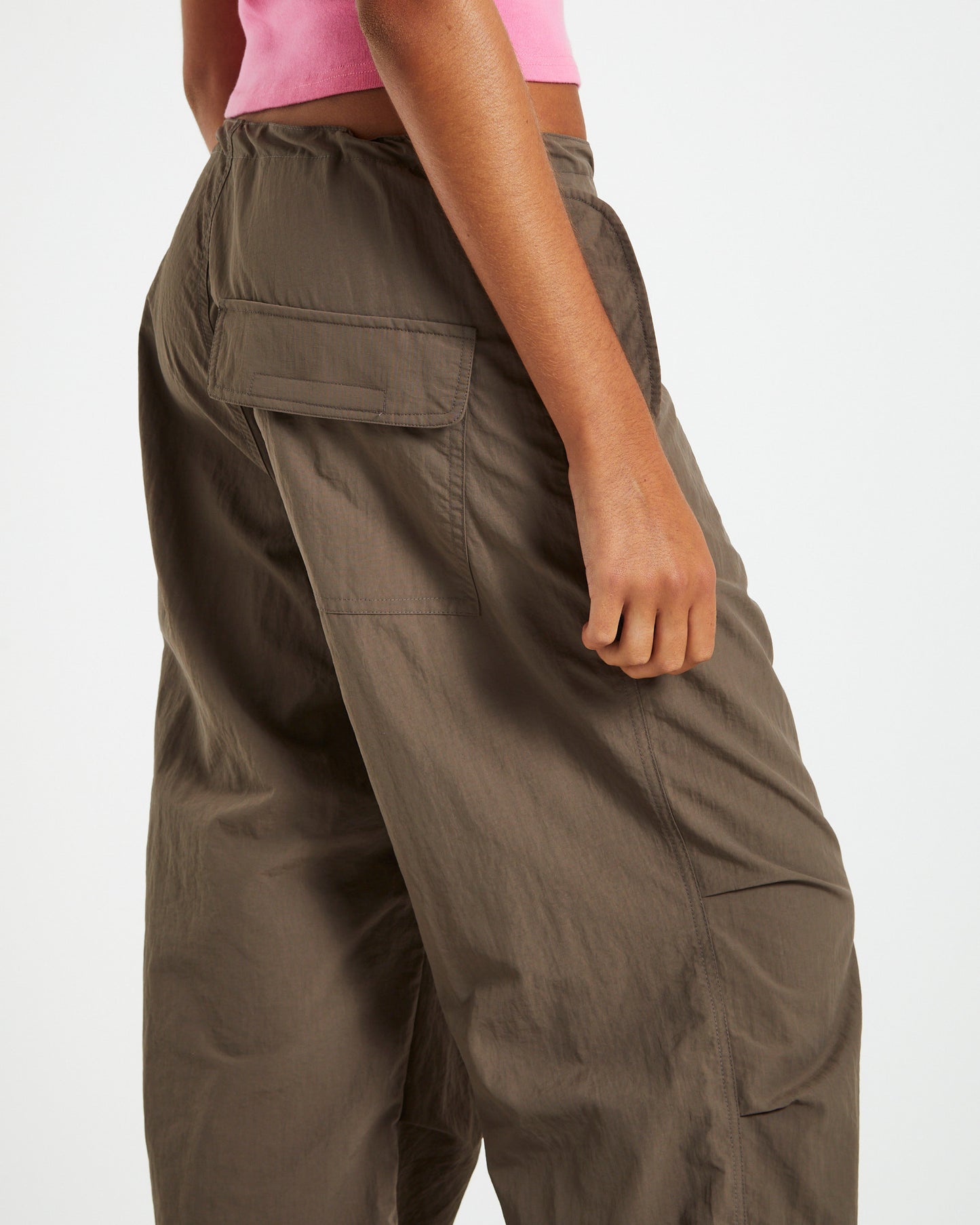 Luna Baggy Cargo Pants Brown