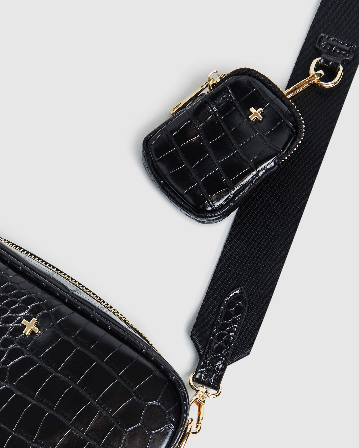 Justice Bag Black Croc