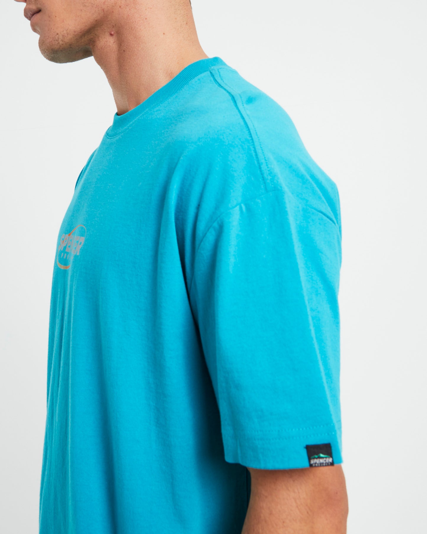Nitro Short Sleeve T-Shirt in 90s Aqua Blue