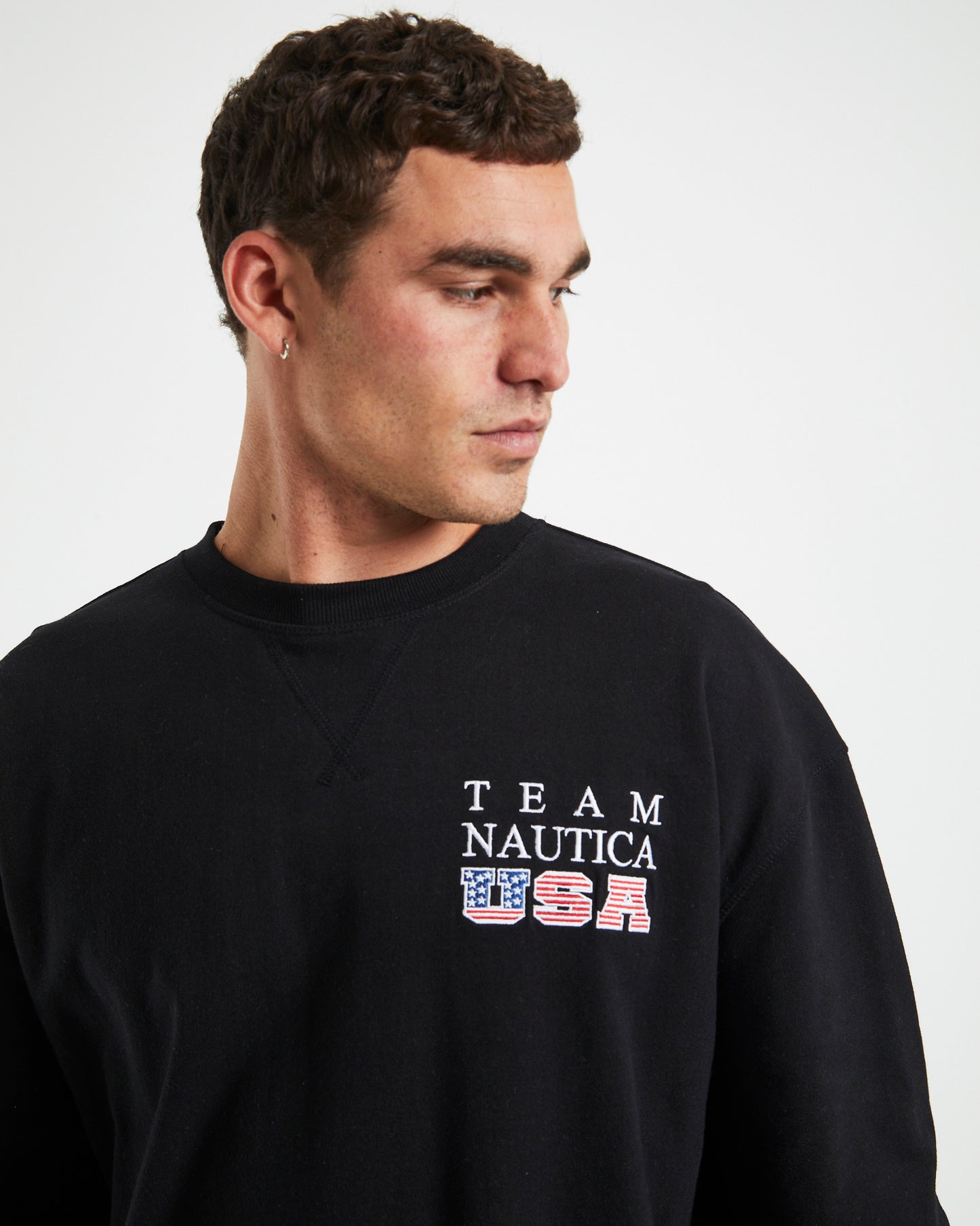 Norrie Long Sleeve Sweatshirt in Black