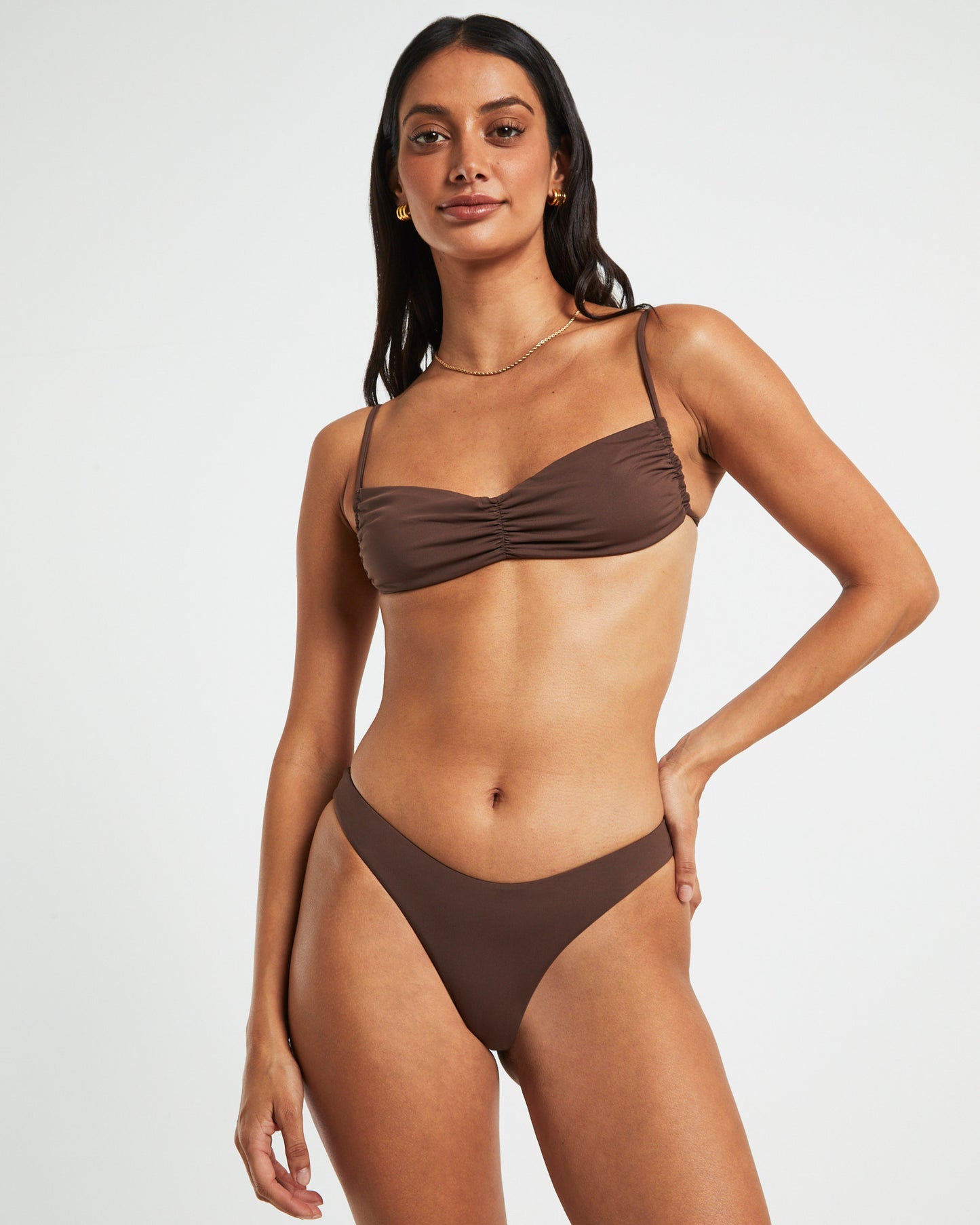 Gather Front Bikini Top