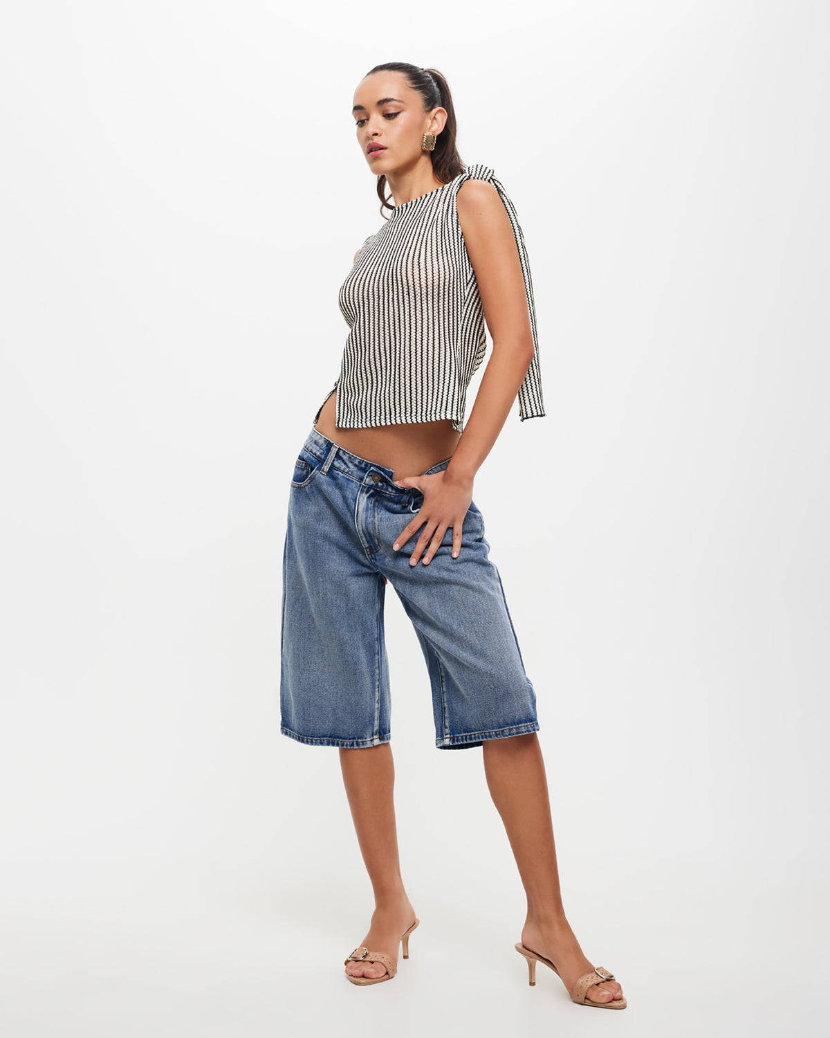 Tranquil Top in White Stripe WHITE STRIPE