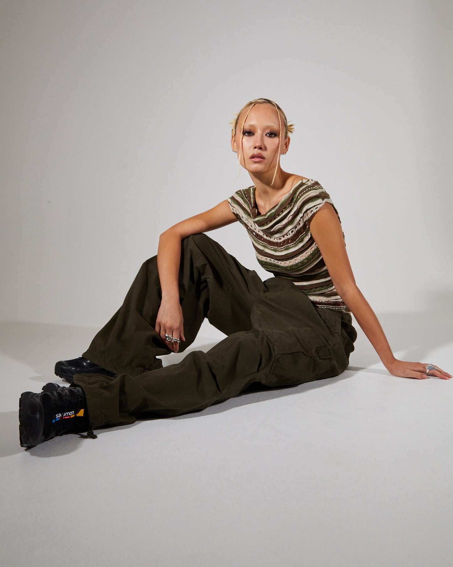 Parachute Cargo Pants Khaki
