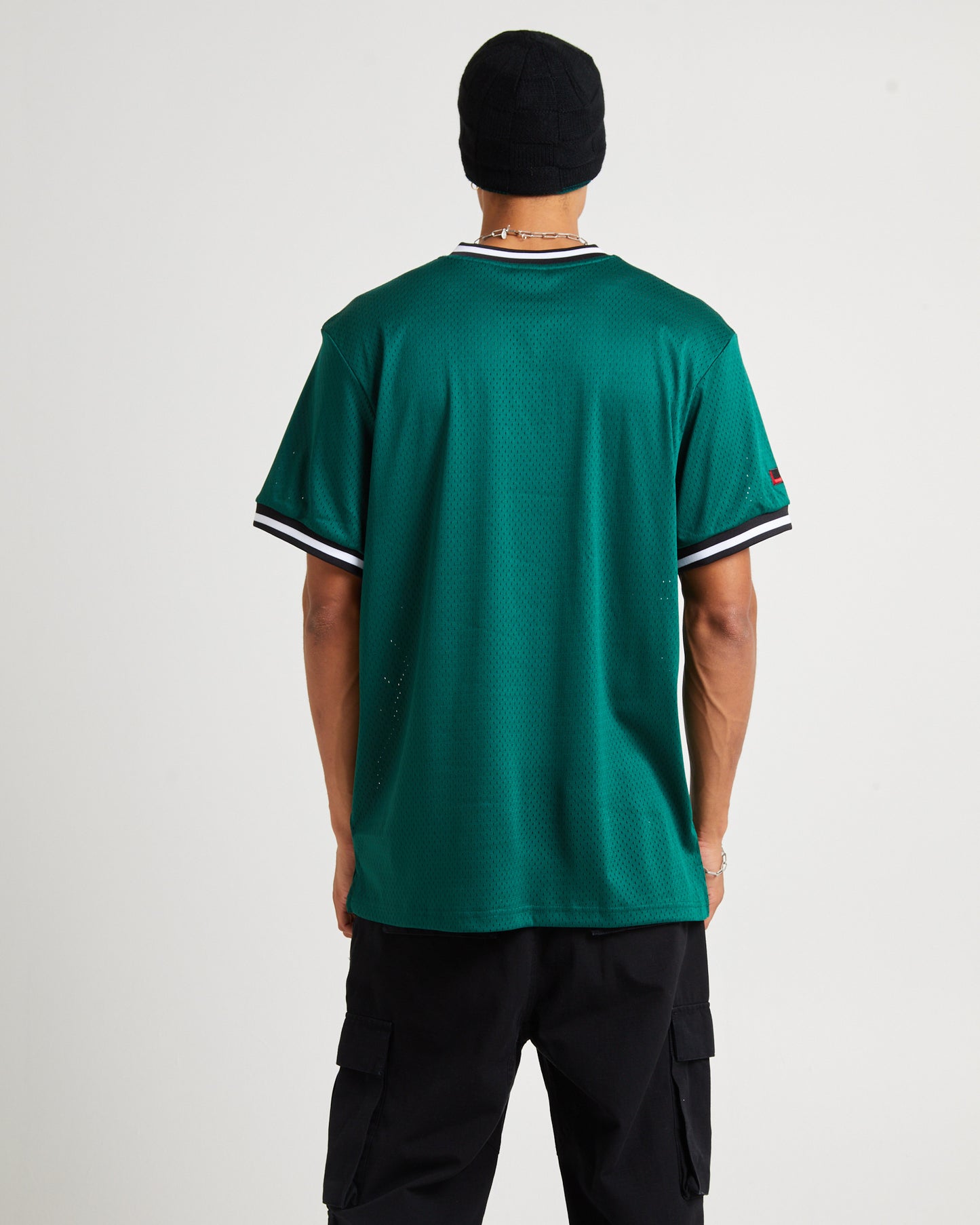 Varsity Mesh T-Shirt Dark Green
