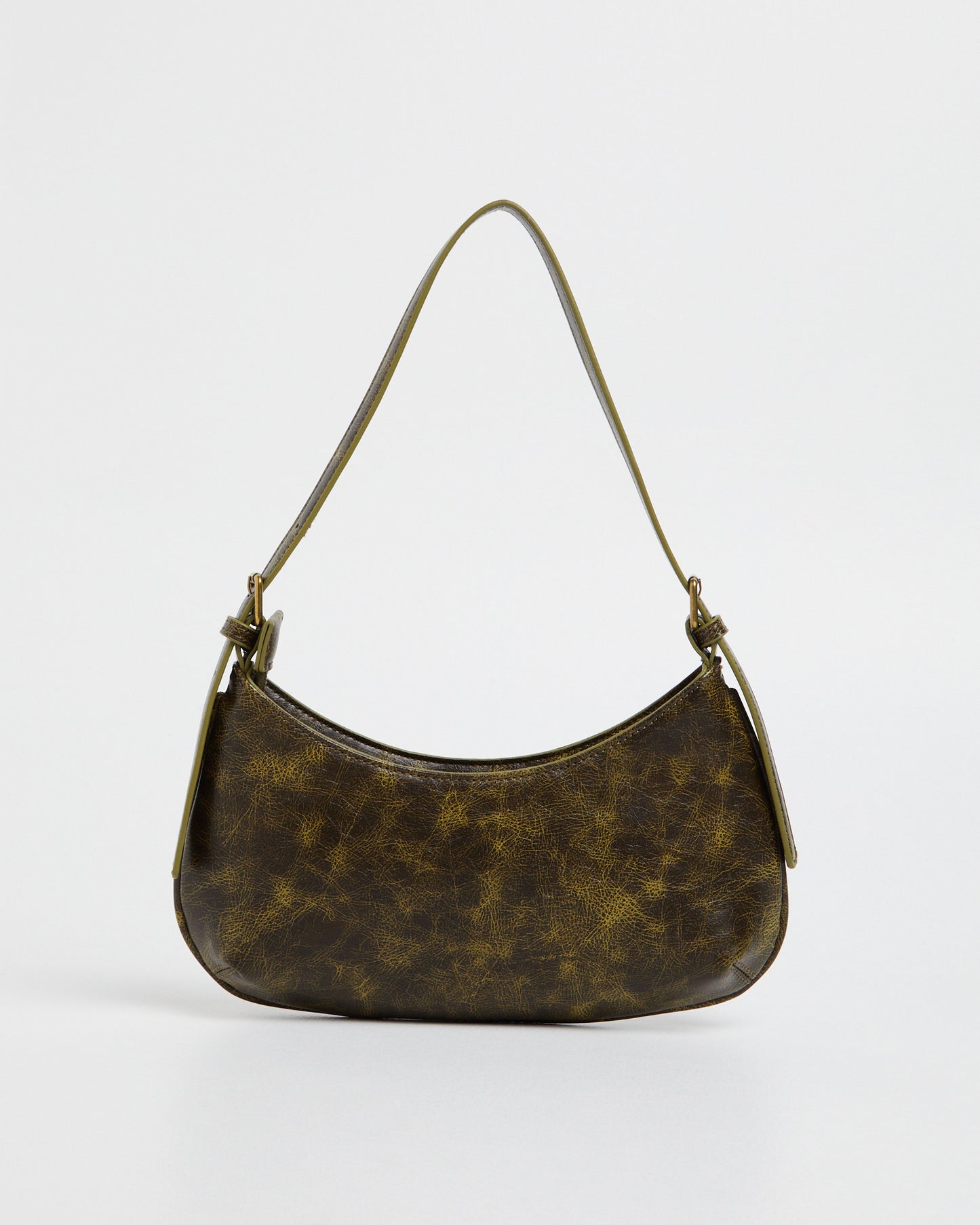 Cari Shoulder Bag Green Distressed
