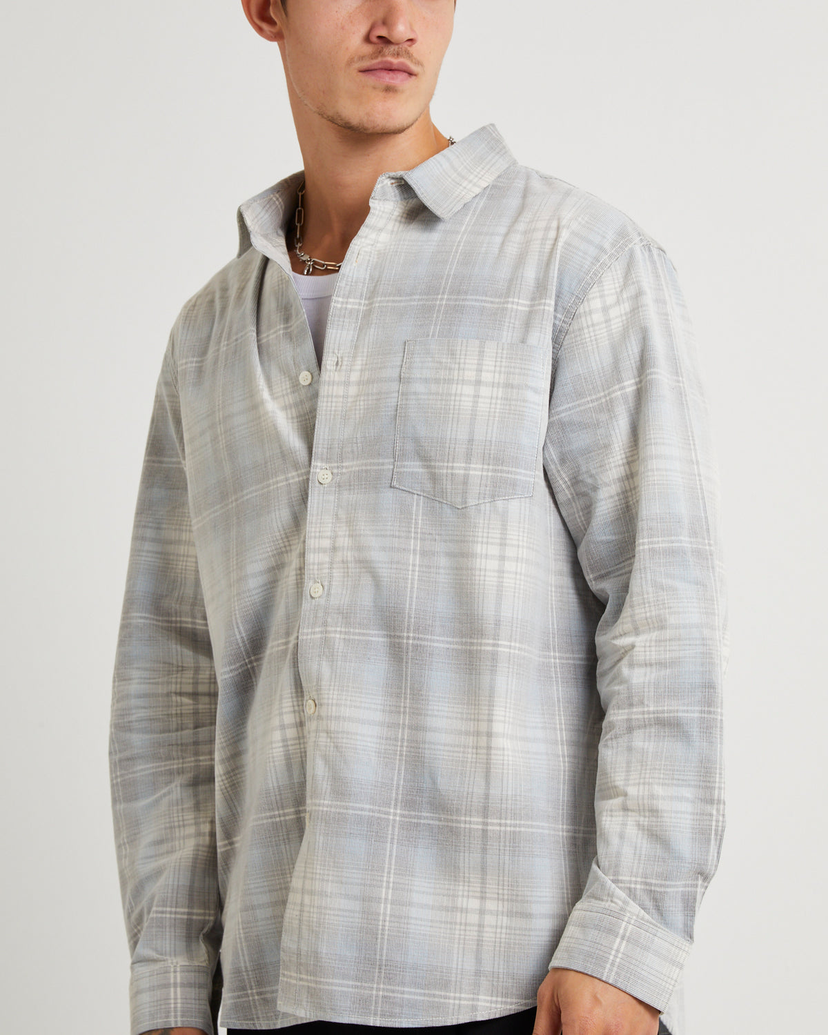 Grover Check Cord Ls Shirt MULTI