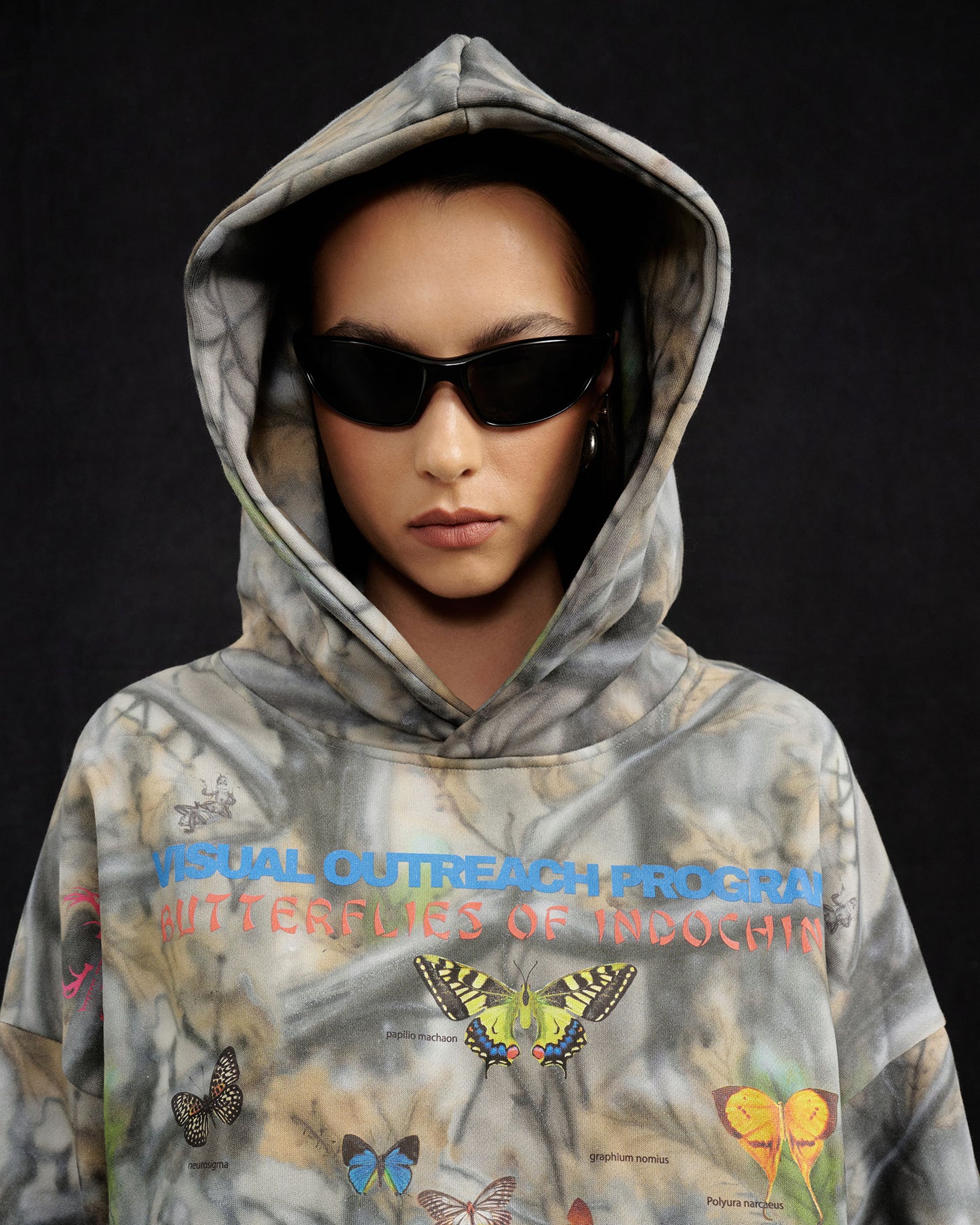 Butterflies Of Indochina Camo Hoodie