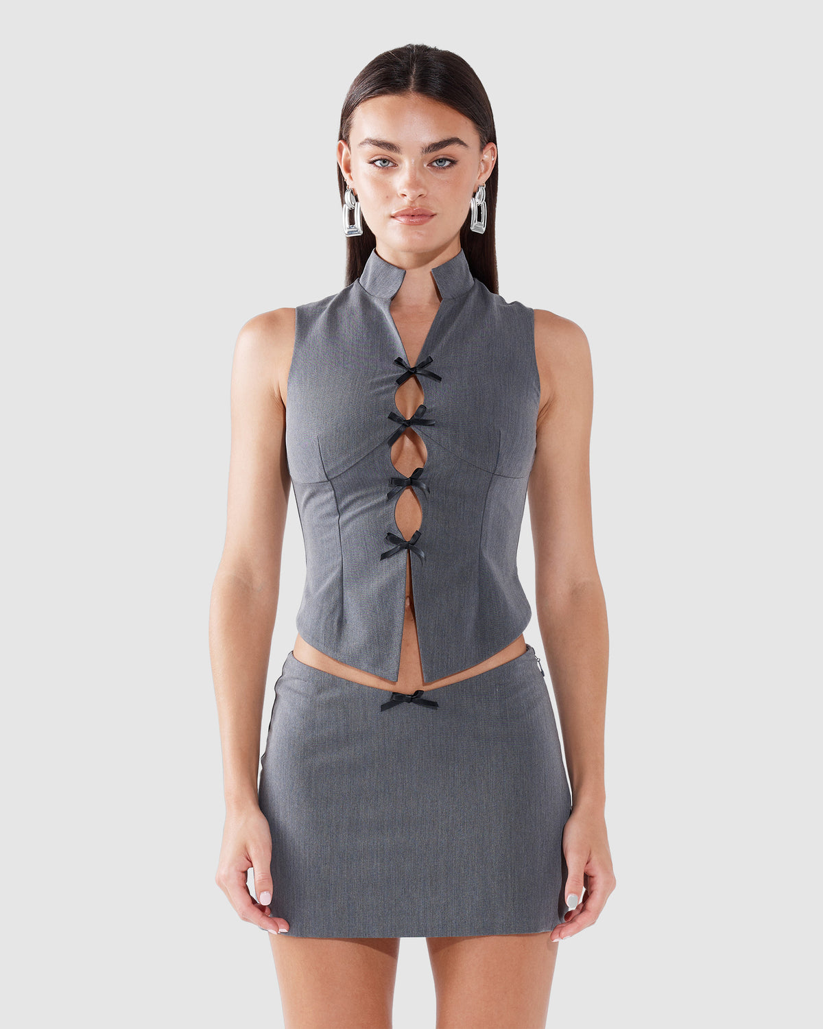 Becky Mini Skirt GREY