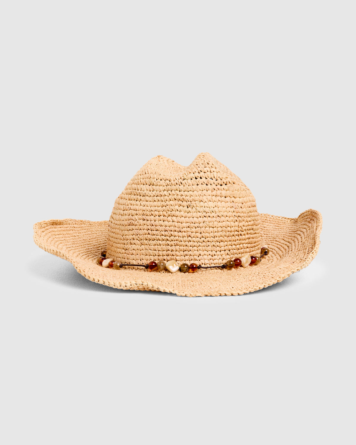 Connie Raffia Cowboy Hat NATURAL