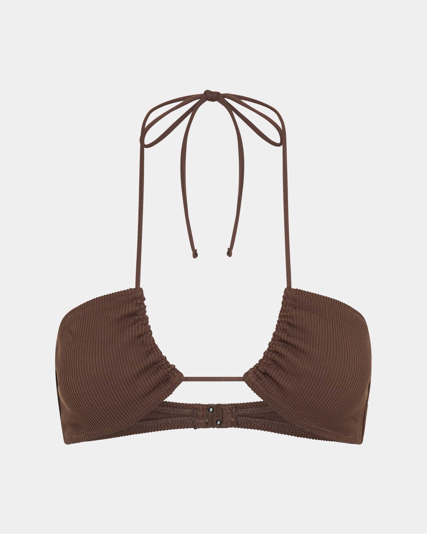 Rib Cross Front Bikini Top