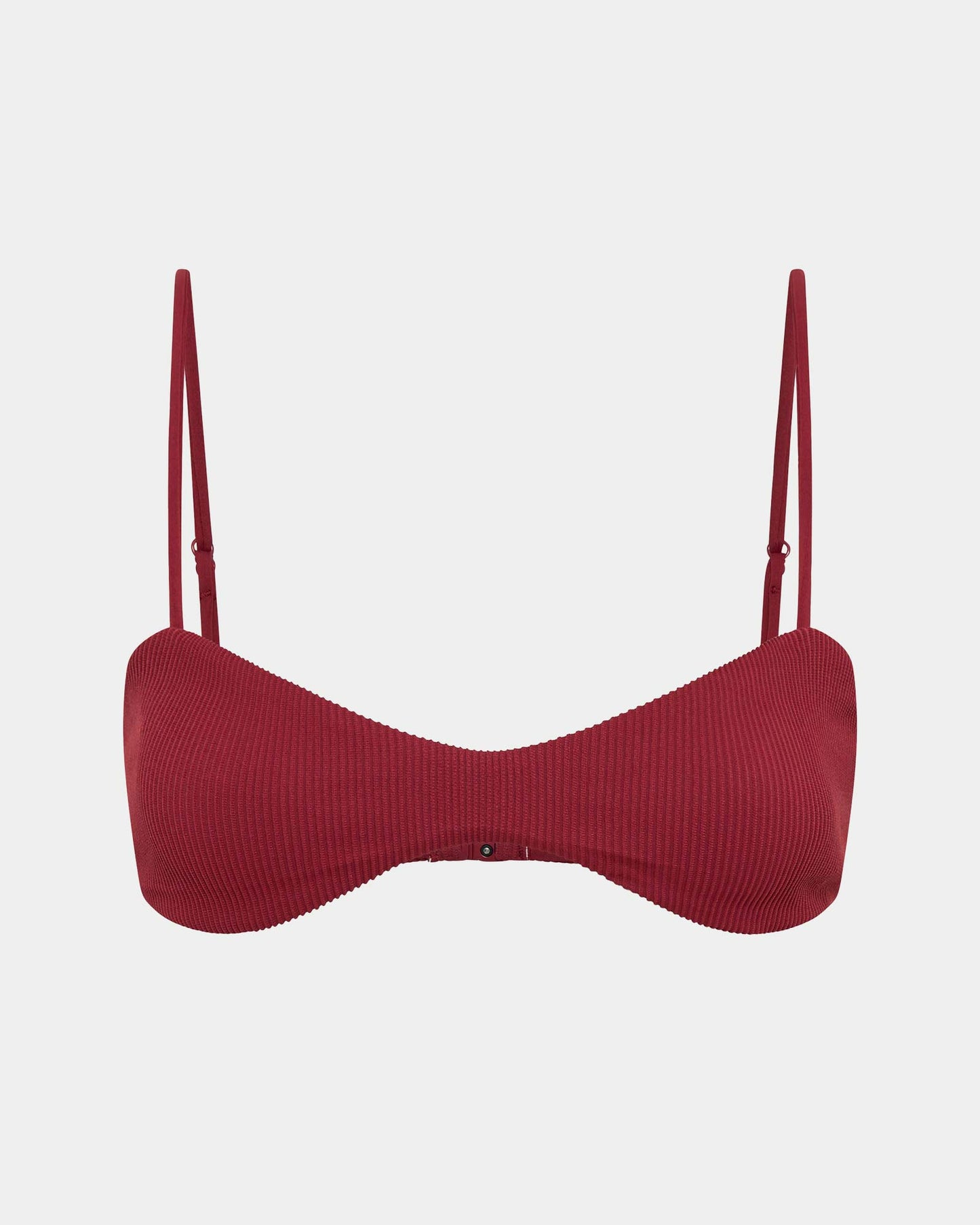 Rib Curve Crop Bikini Top