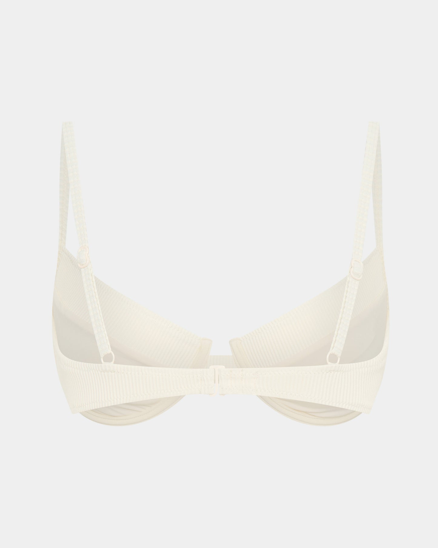 Rib Cut Out Underwire Bikini Top Bikini Top