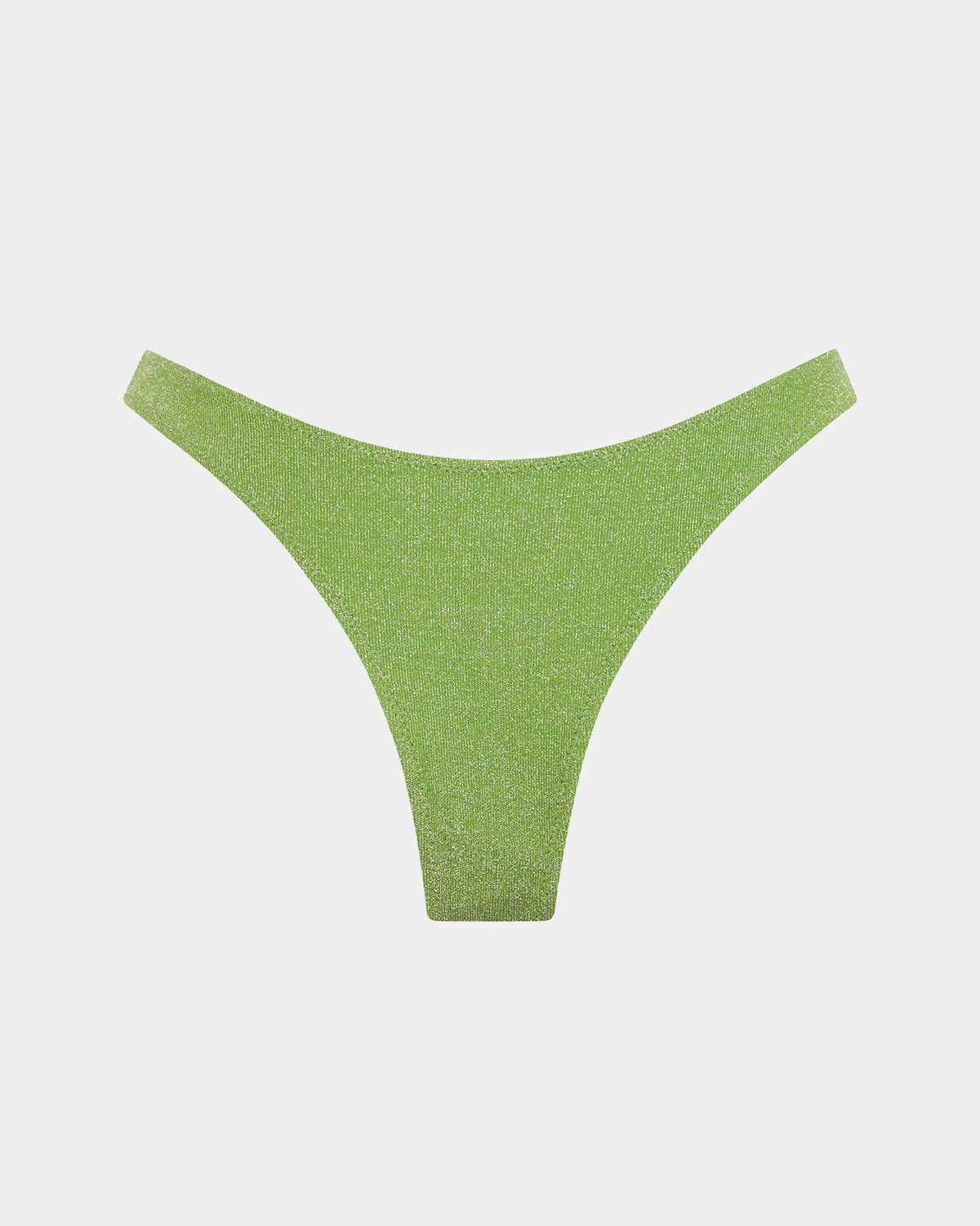 Lurex Cheeky Bikini Bottom GREEN